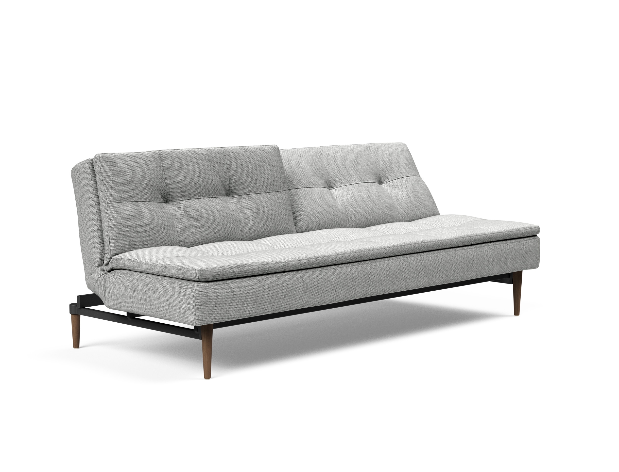Dublexo Deluxe Fabric Sofa Bed w/Dark Wood Styletto Legs
