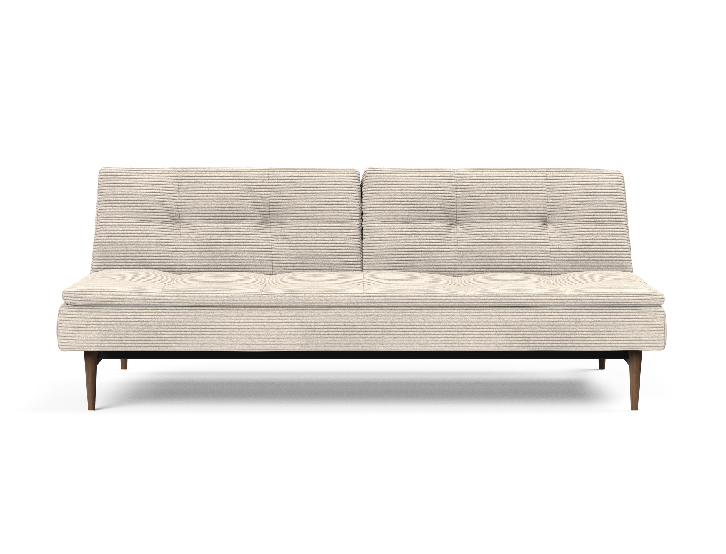 Dublexo Deluxe Fabric Sofa Bed w/Dark Wood Styletto Legs