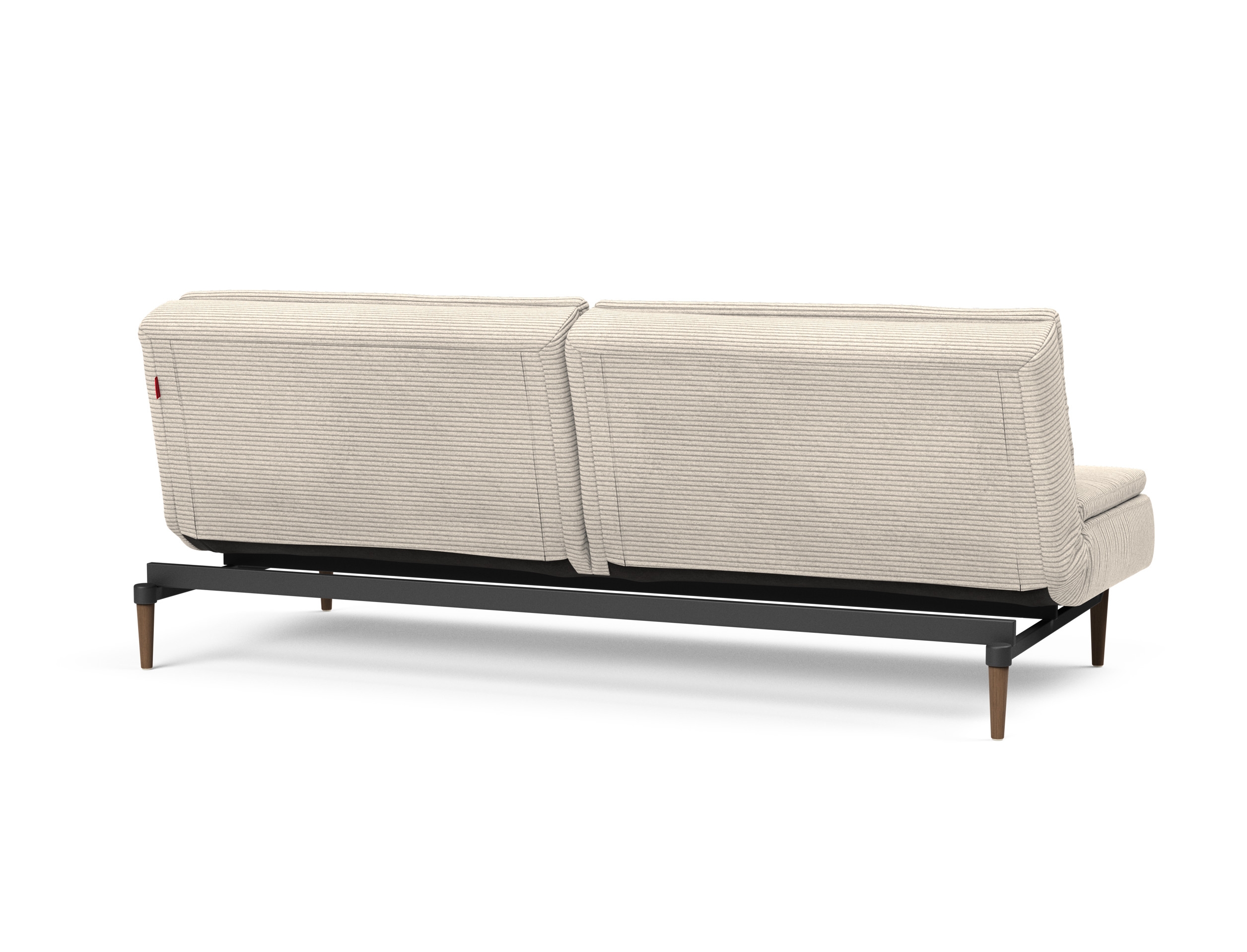 Dublexo Deluxe Fabric Sofa Bed w/Dark Wood Styletto Legs
