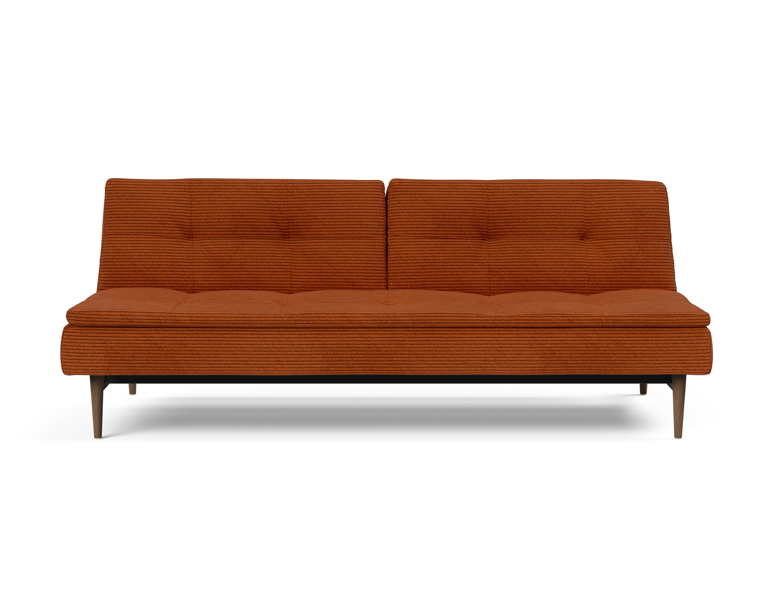 Dublexo Deluxe Fabric Sofa Bed w/Dark Wood Styletto Legs