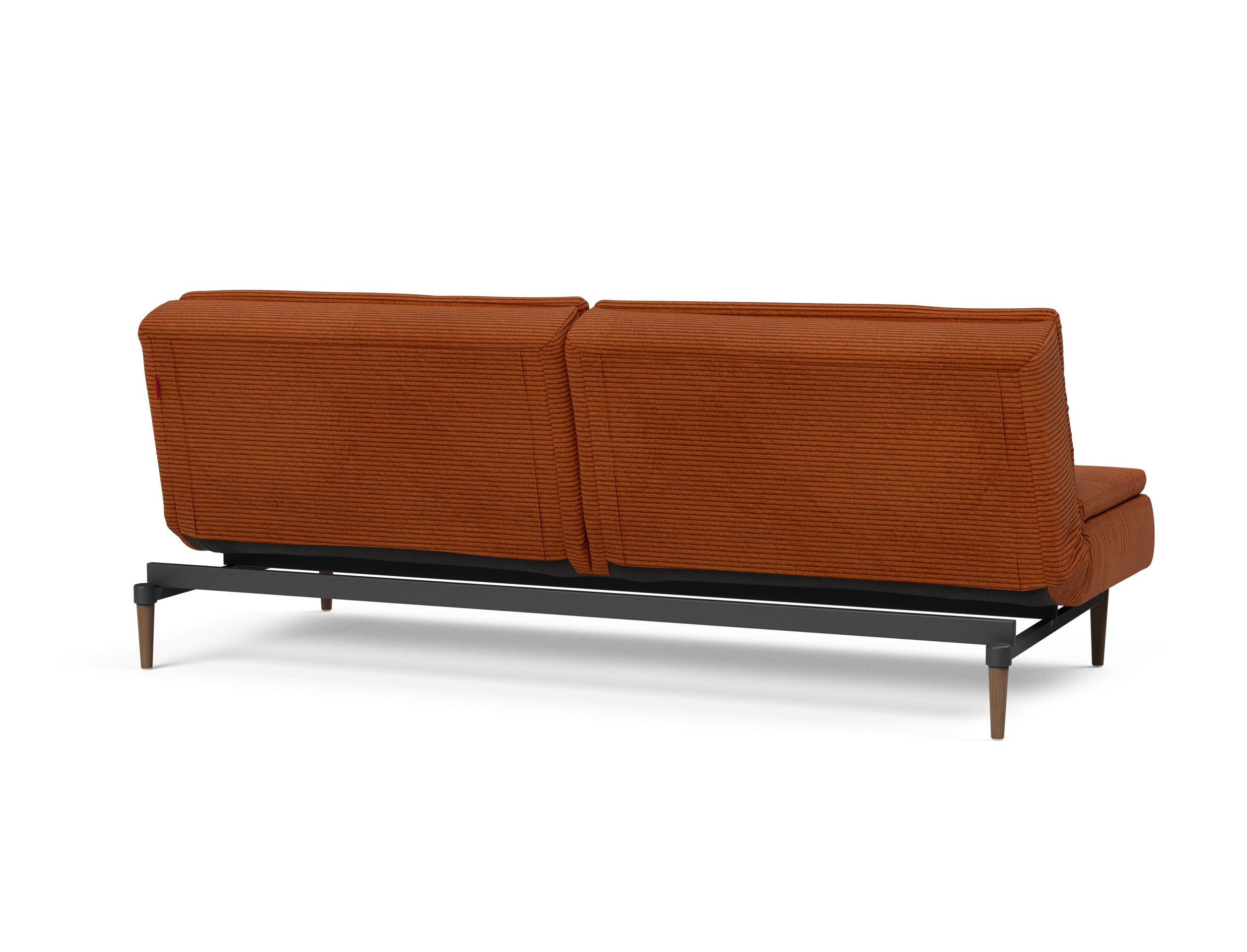 Dublexo Deluxe Fabric Sofa Bed w/Dark Wood Styletto Legs