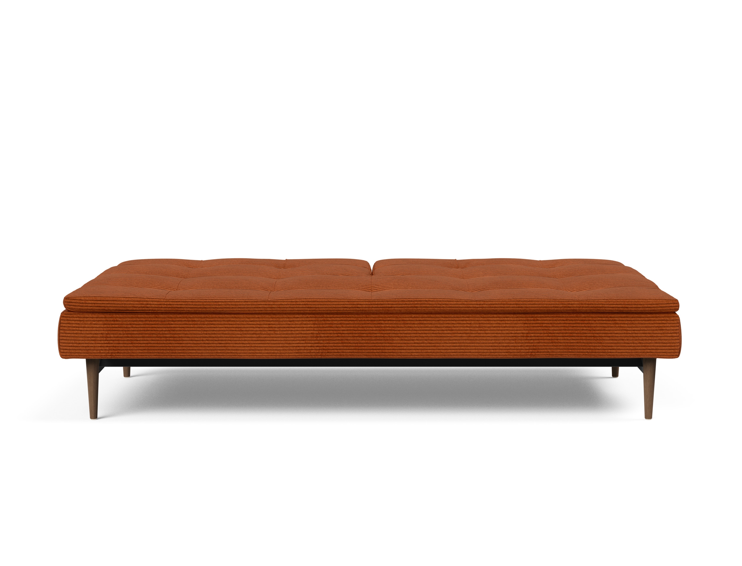 Dublexo Deluxe Fabric Sofa Bed w/Dark Wood Styletto Legs