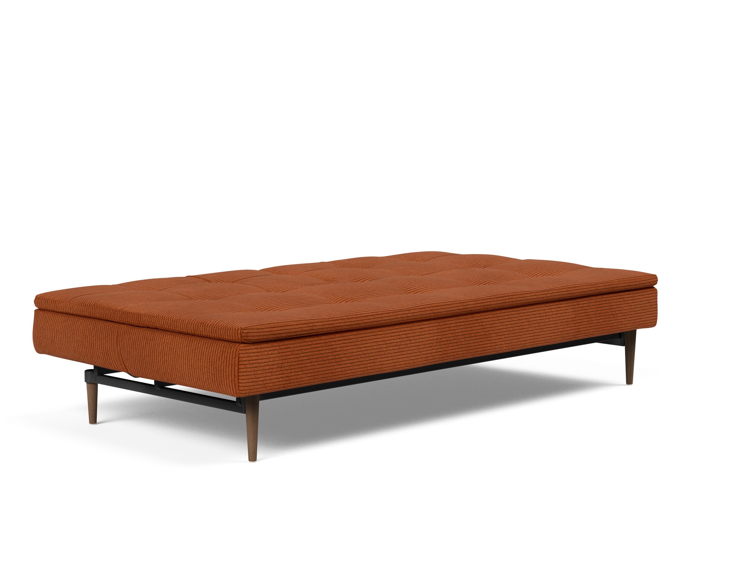 Dublexo Deluxe Fabric Sofa Bed w/Dark Wood Styletto Legs
