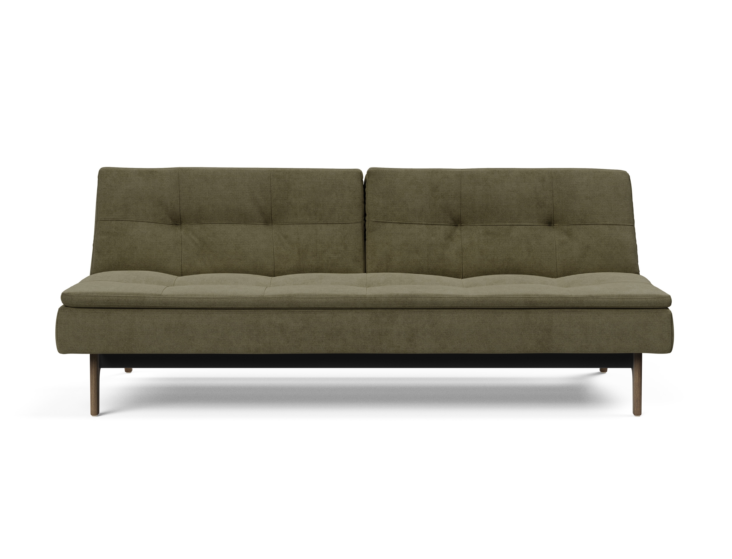 Dublexo Eik Fabric Sofa Bed w/Smoked Oak Legs