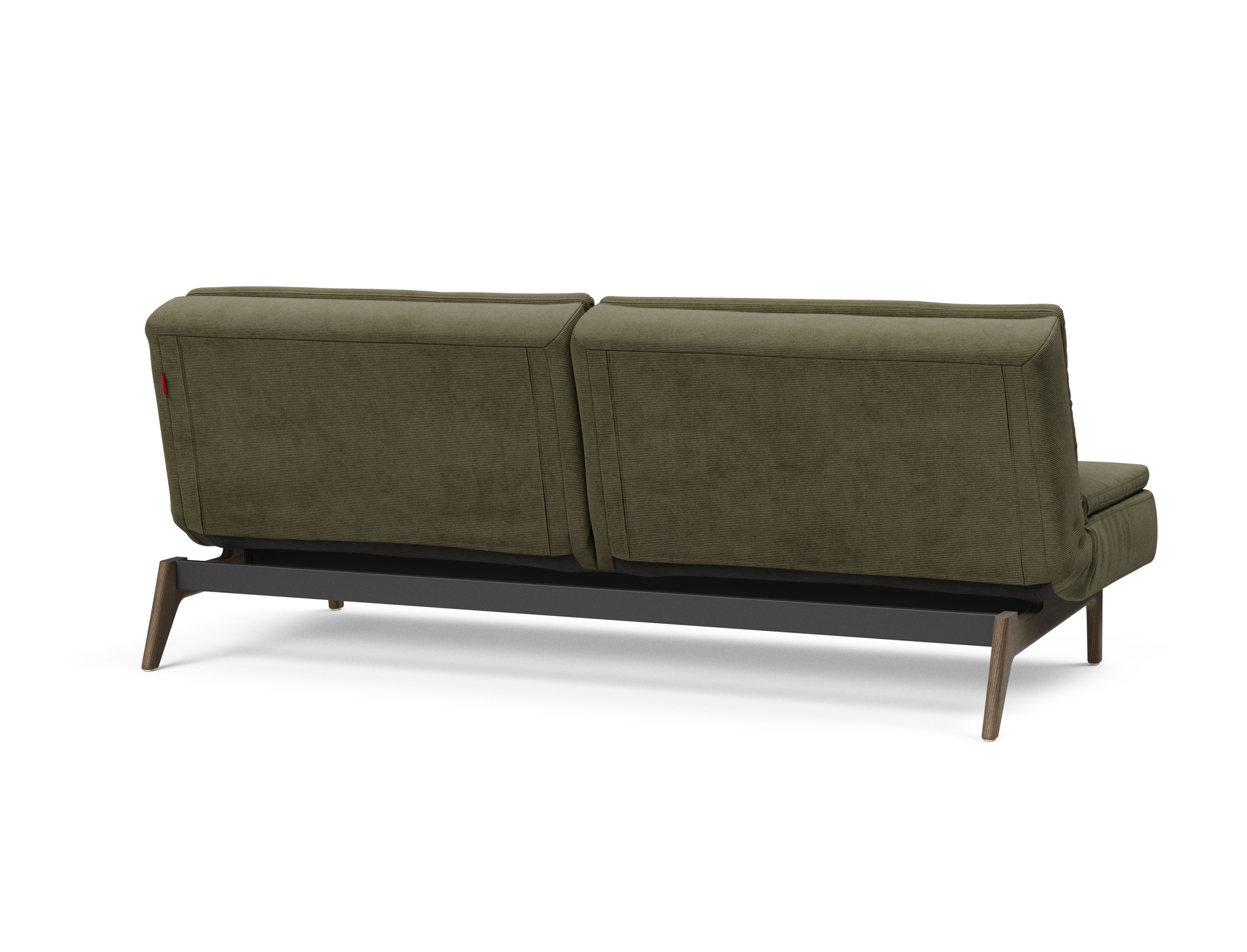 Dublexo Eik Fabric Sofa Bed w/Smoked Oak Legs
