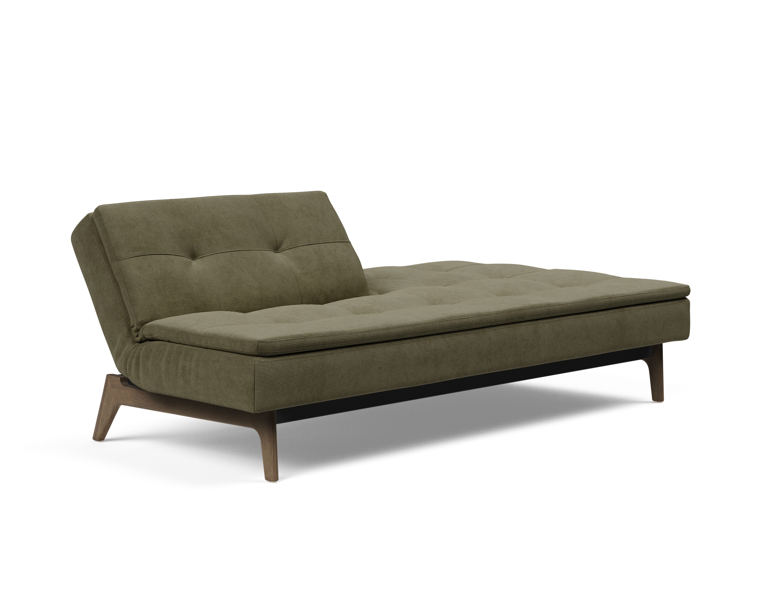 Dublexo Eik Fabric Sofa Bed w/Smoked Oak Legs