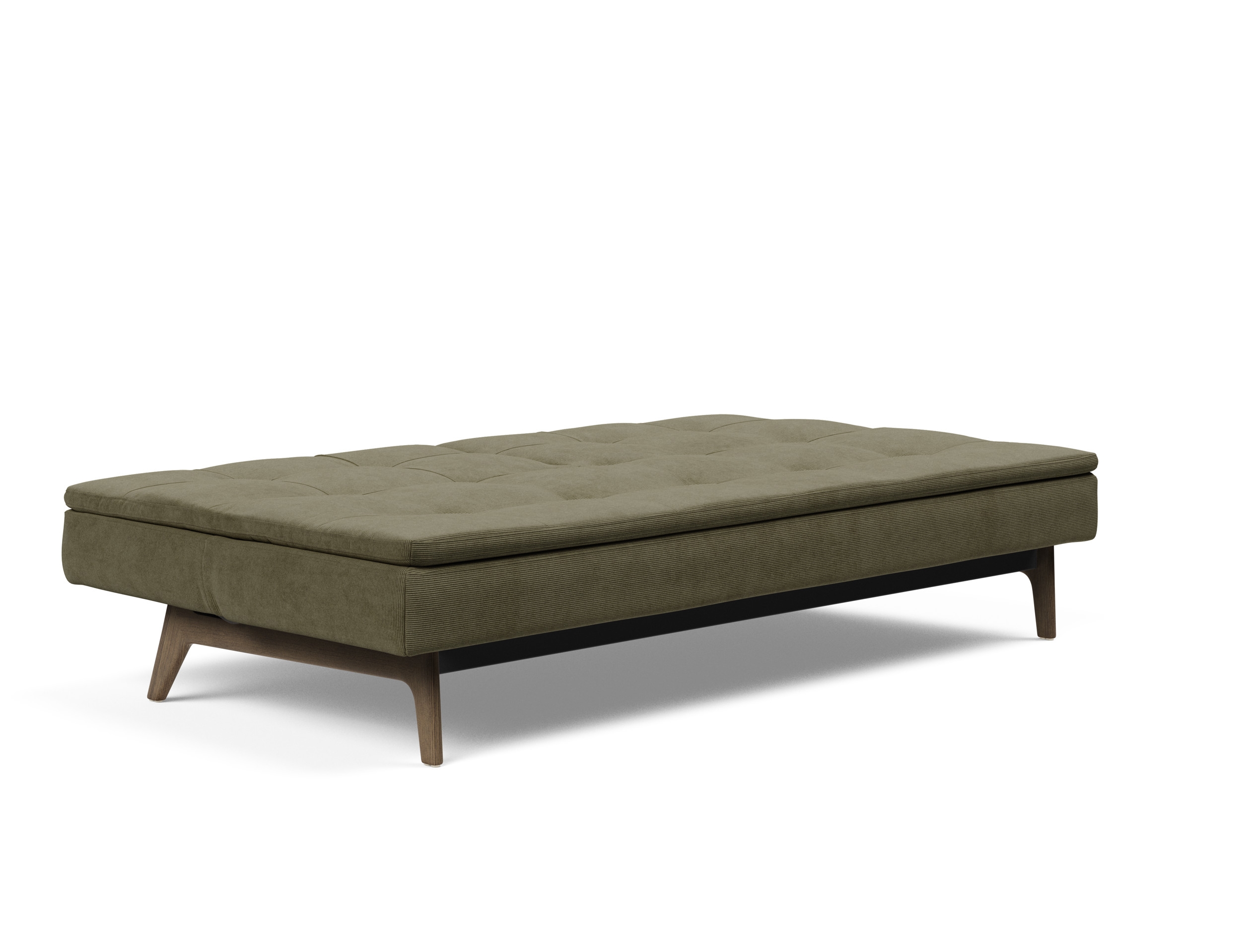Dublexo Eik Fabric Sofa Bed w/Smoked Oak Legs