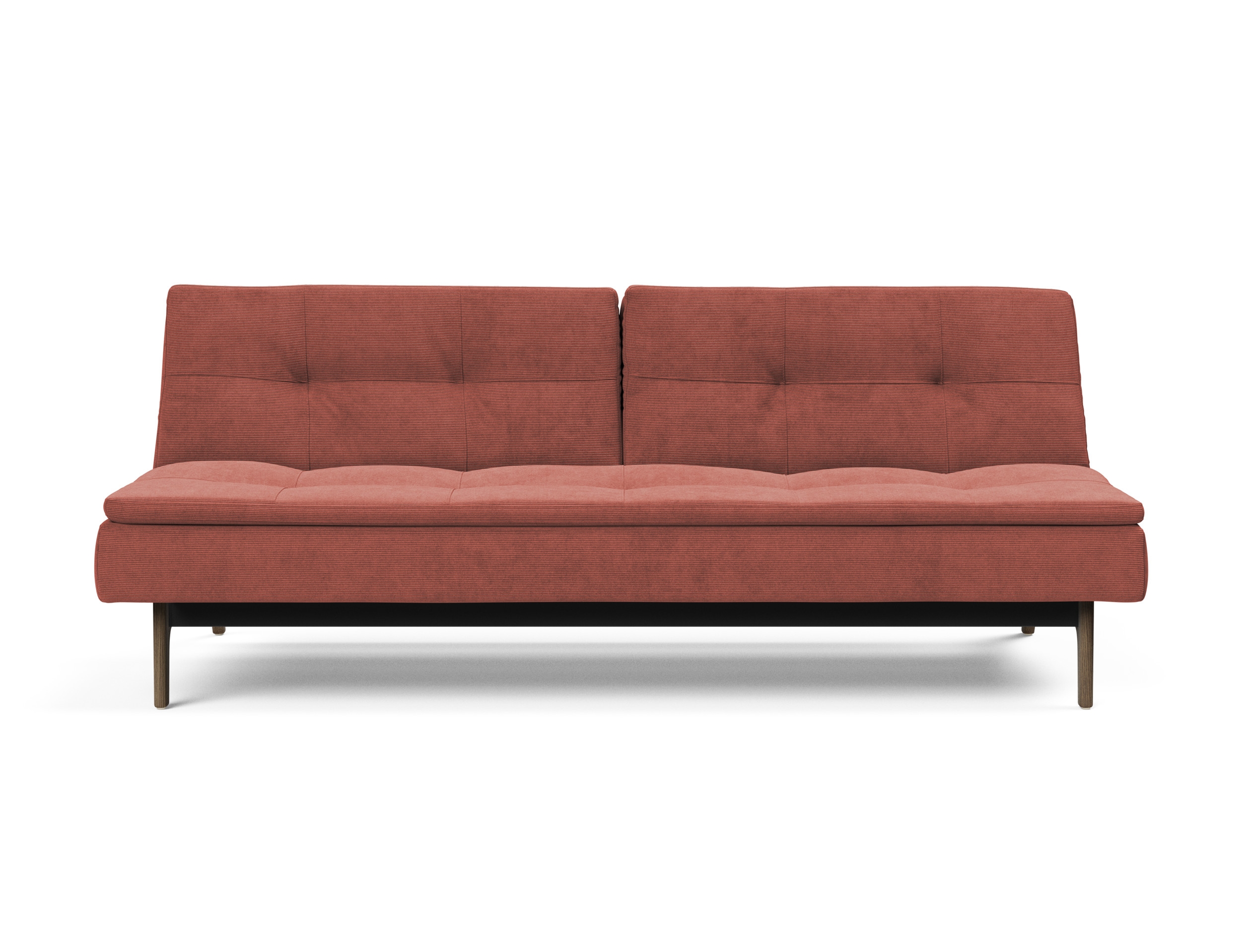 Dublexo Eik Fabric Sofa Bed w/Smoked Oak Legs