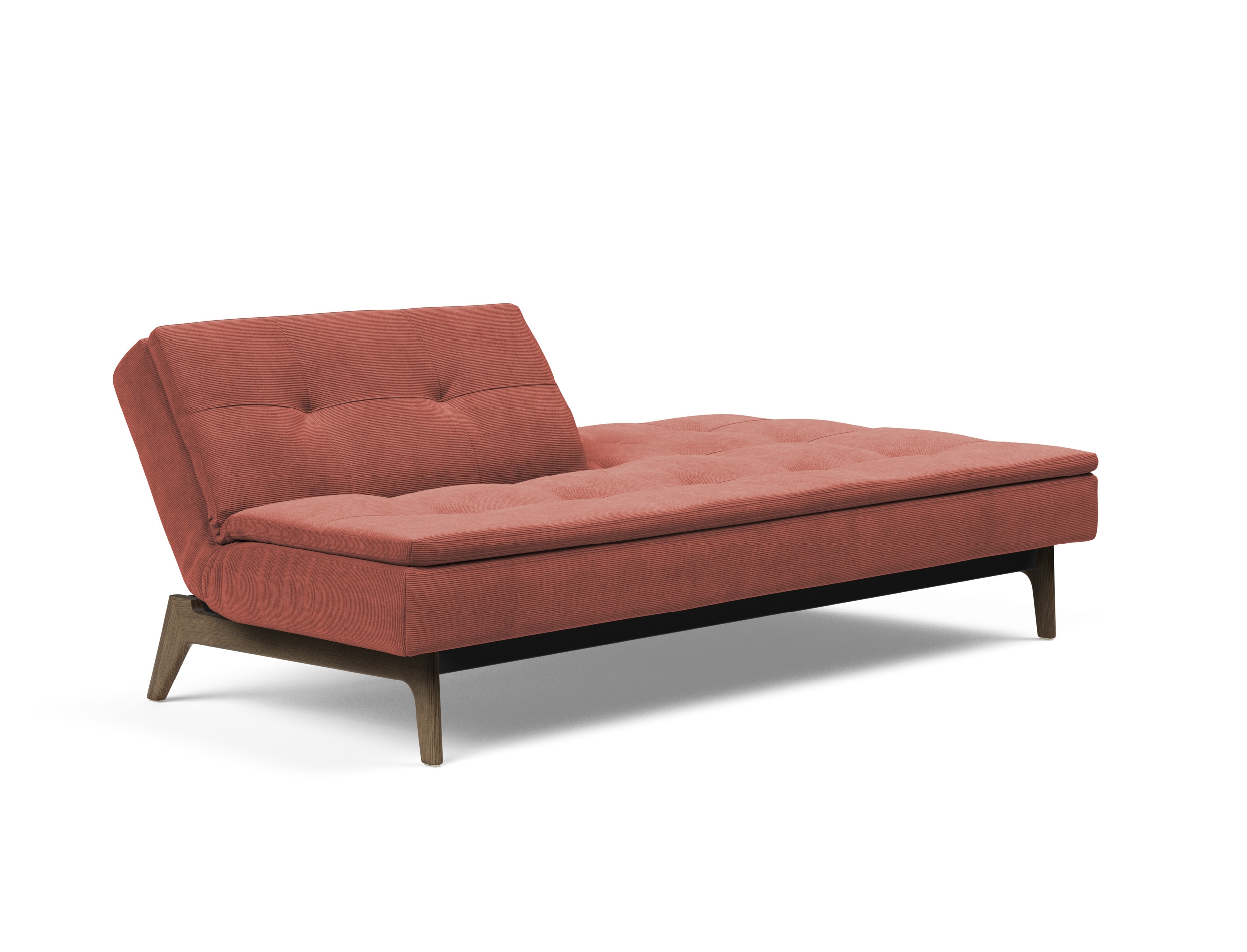 Dublexo Eik Fabric Sofa Bed w/Smoked Oak Legs
