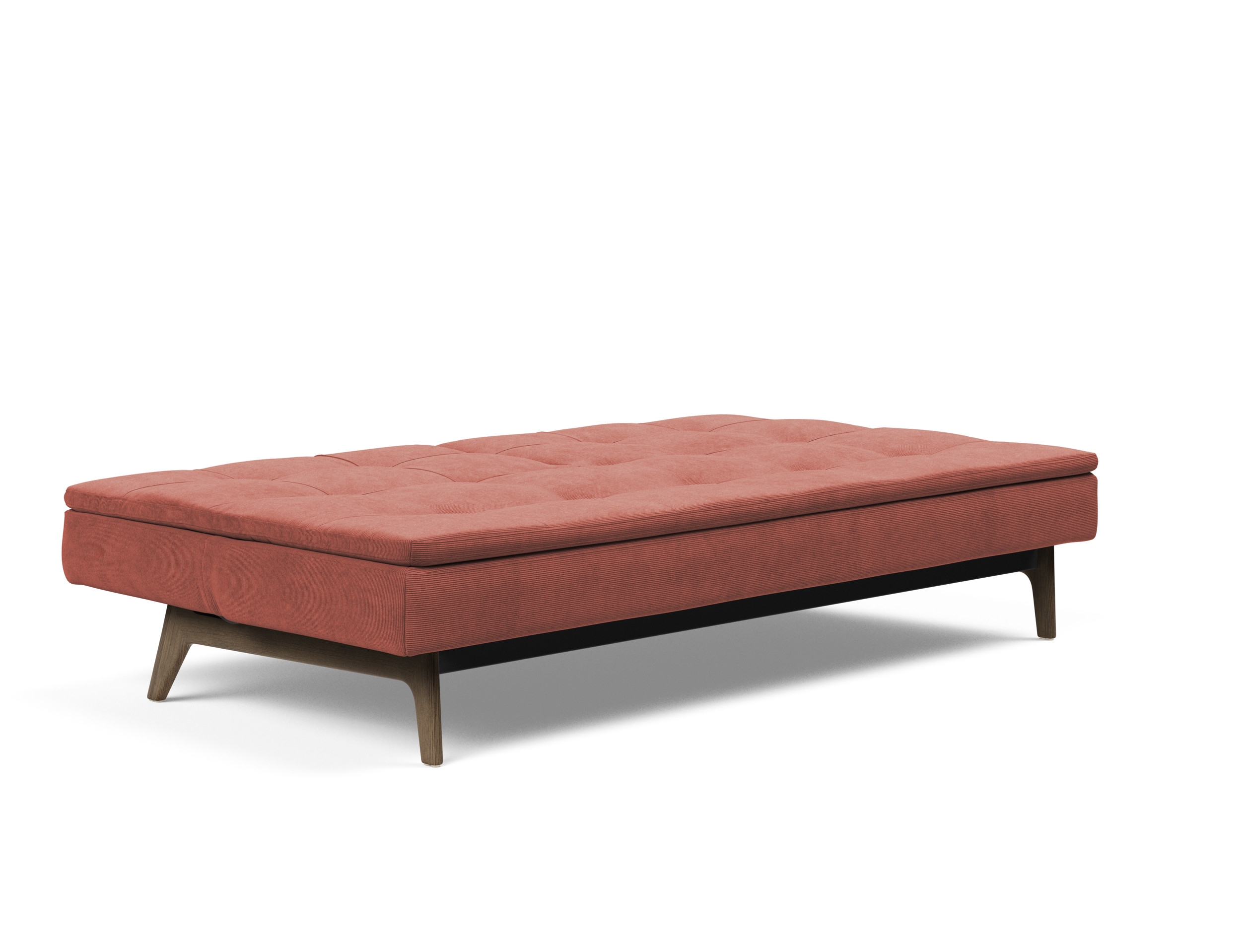 Dublexo Eik Fabric Sofa Bed w/Smoked Oak Legs