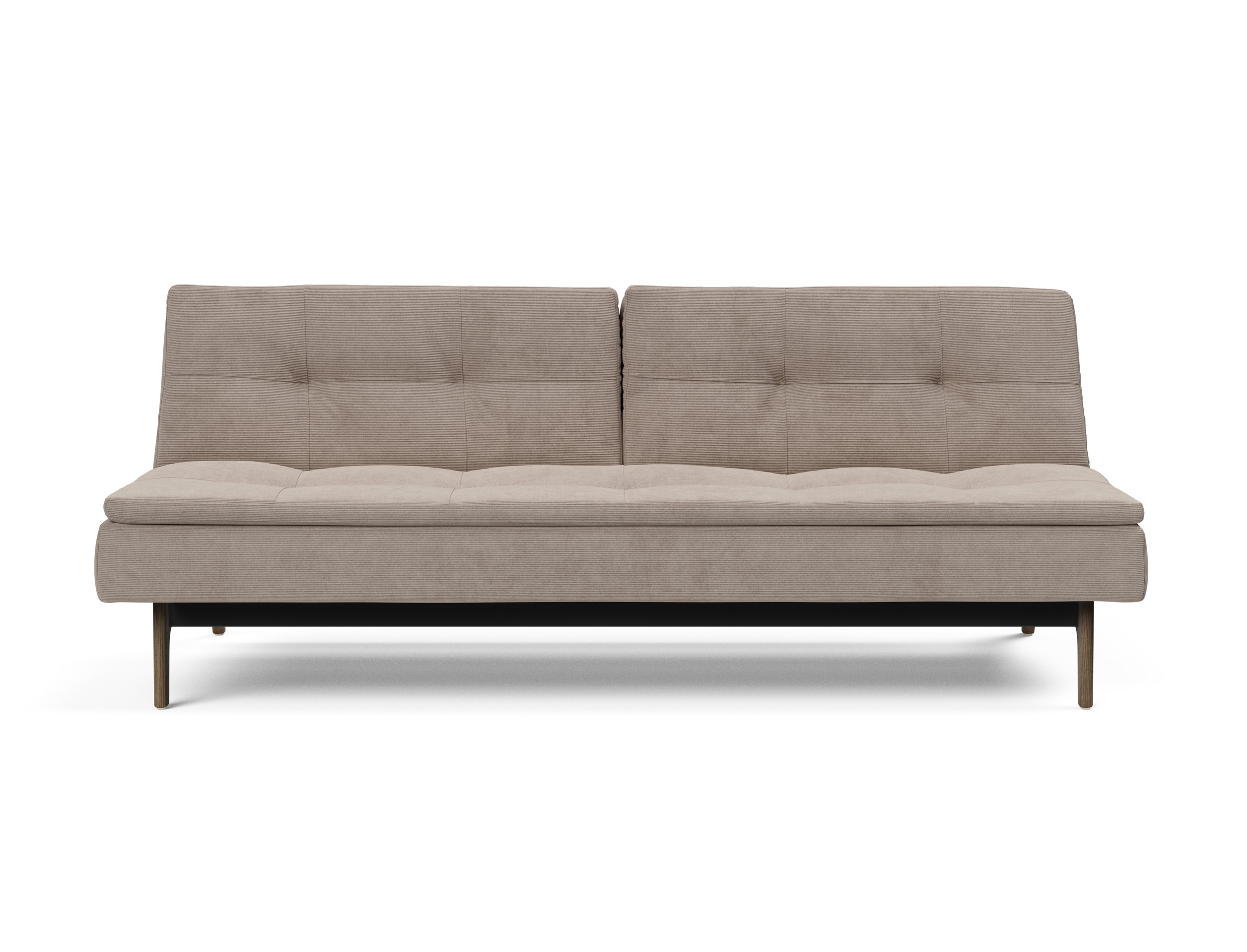 Dublexo Eik Fabric Sofa Bed w/Smoked Oak Legs