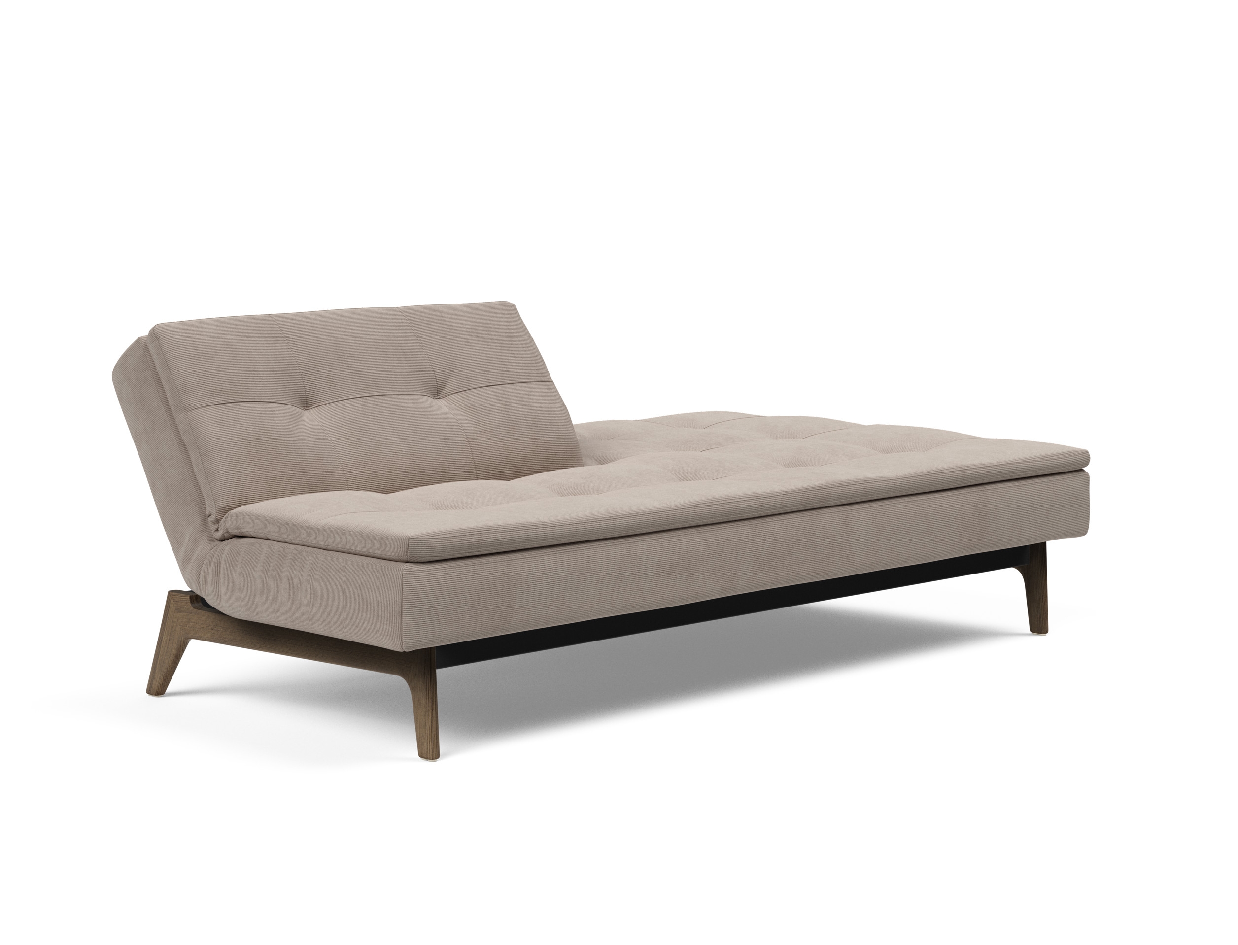 Dublexo Eik Fabric Sofa Bed w/Smoked Oak Legs