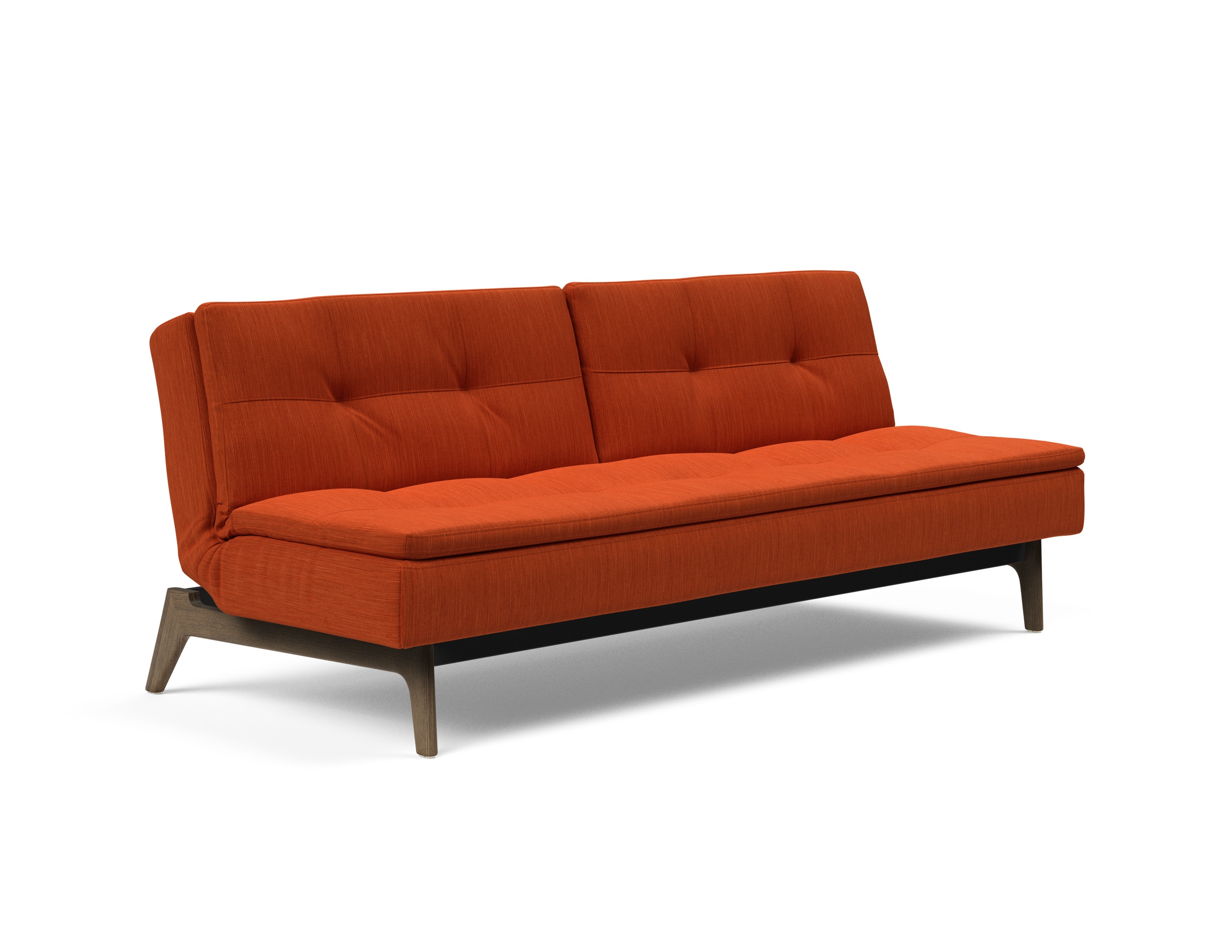 Dublexo Eik Fabric Sofa Bed w/Smoked Oak Legs