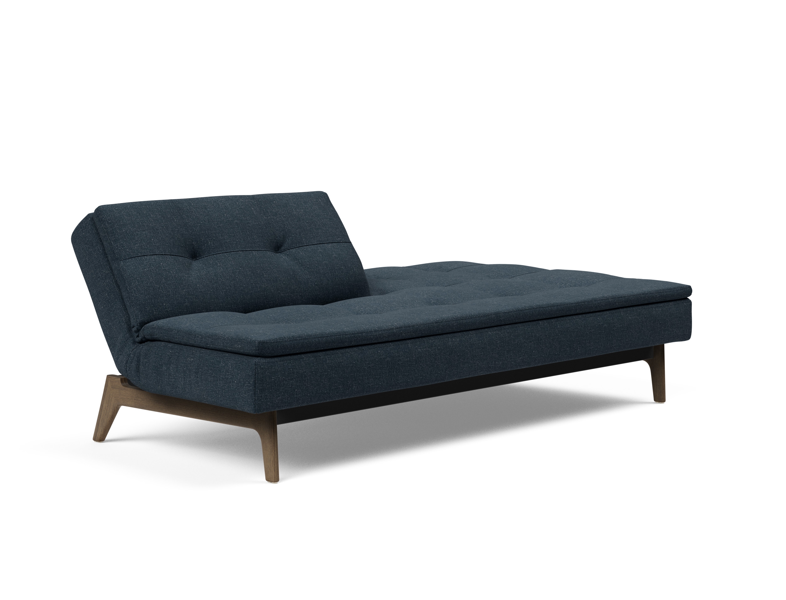 Dublexo Eik Fabric Sofa Bed w/Smoked Oak Legs