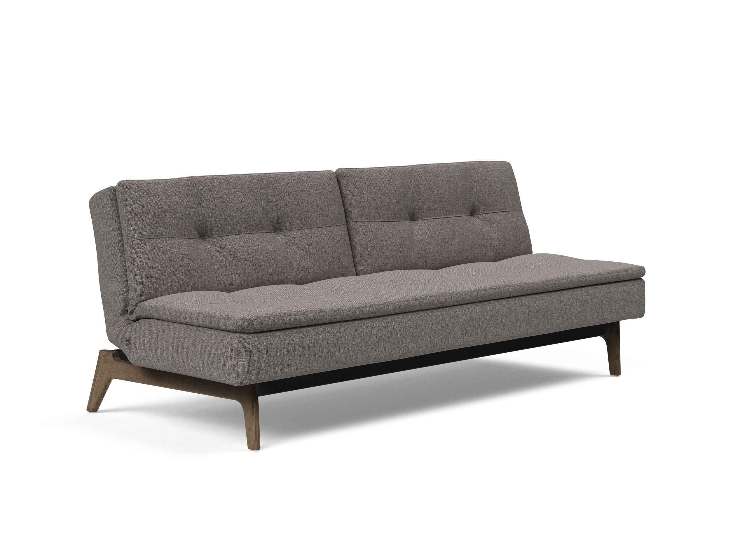 Dublexo Eik Fabric Sofa Bed w/Smoked Oak Legs