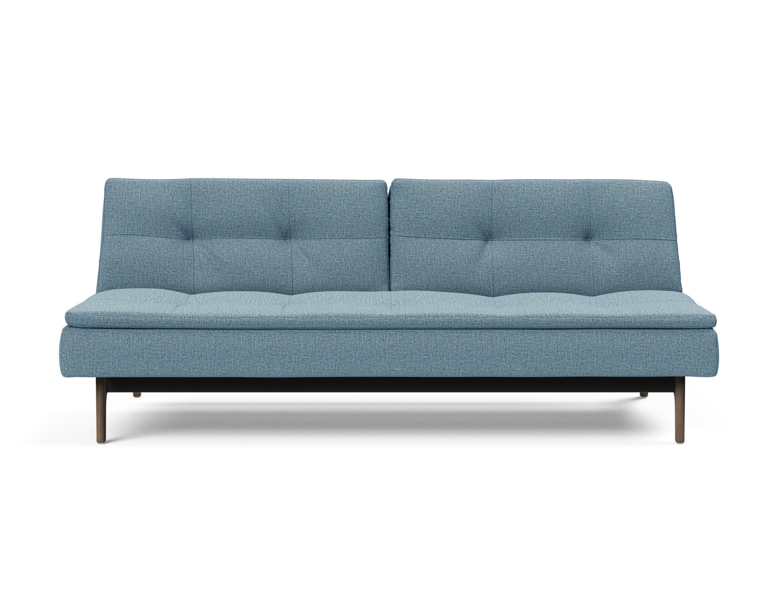 Dublexo Eik Fabric Sofa Bed w/Smoked Oak Legs