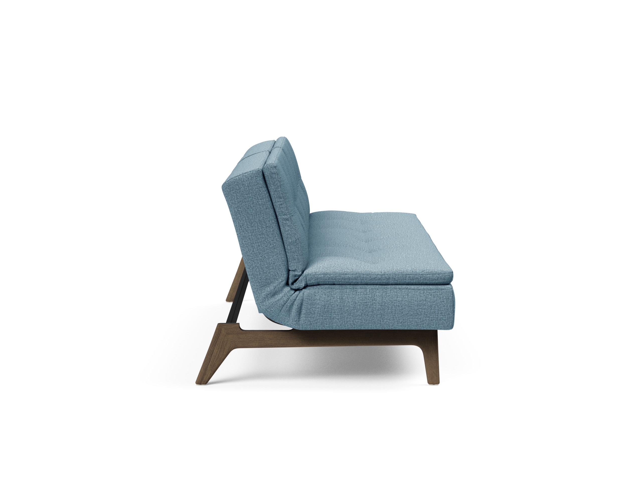 Dublexo Eik Fabric Sofa Bed w/Smoked Oak Legs