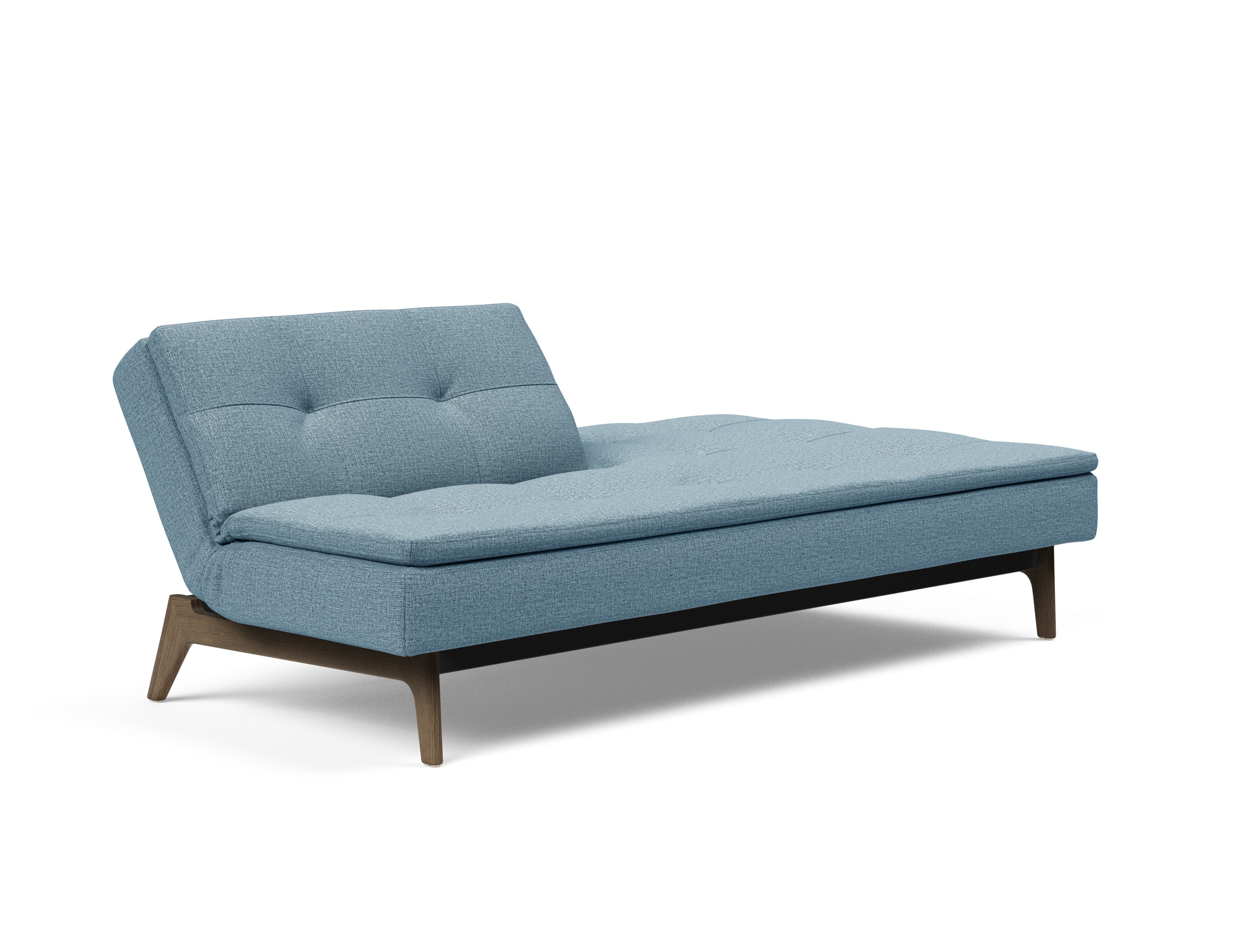 Dublexo Eik Fabric Sofa Bed w/Smoked Oak Legs
