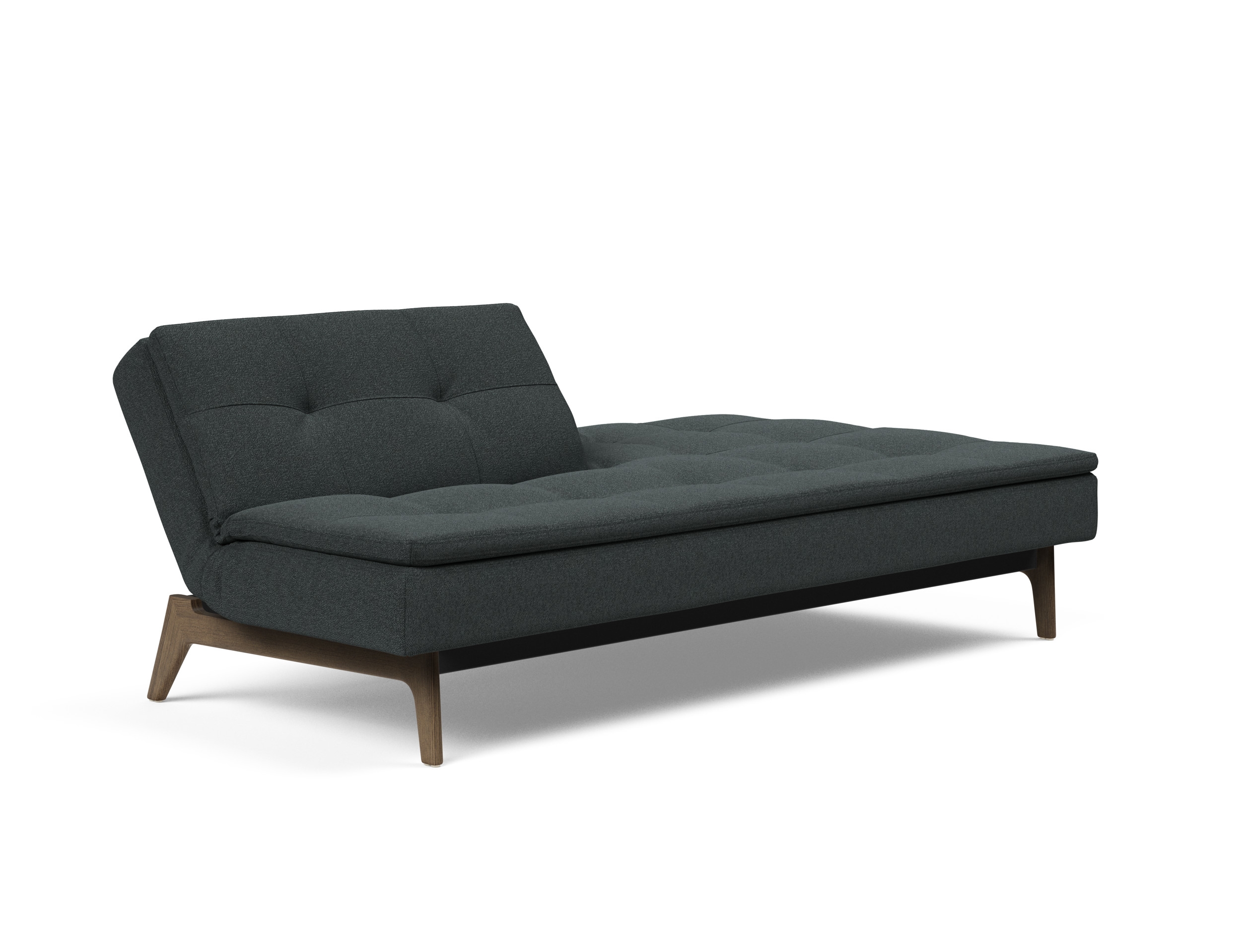 Dublexo Eik Fabric Sofa Bed w/Smoked Oak Legs