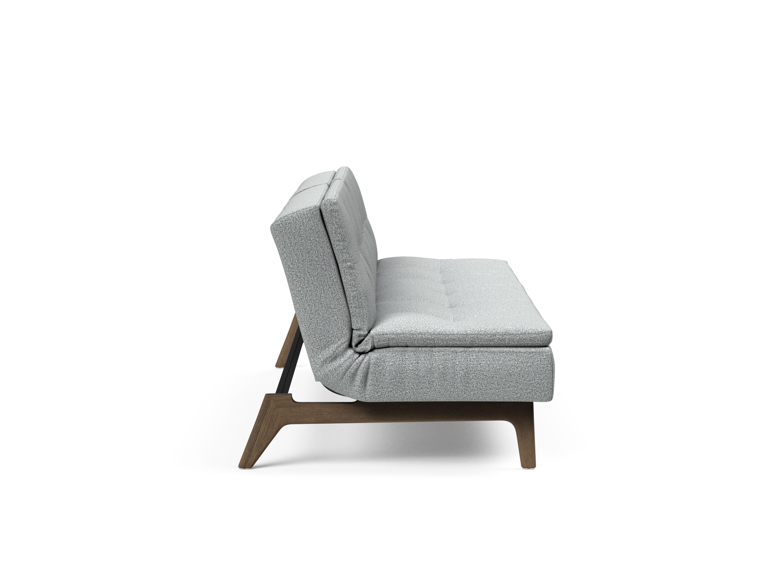 Dublexo Eik Fabric Sofa Bed w/Smoked Oak Legs