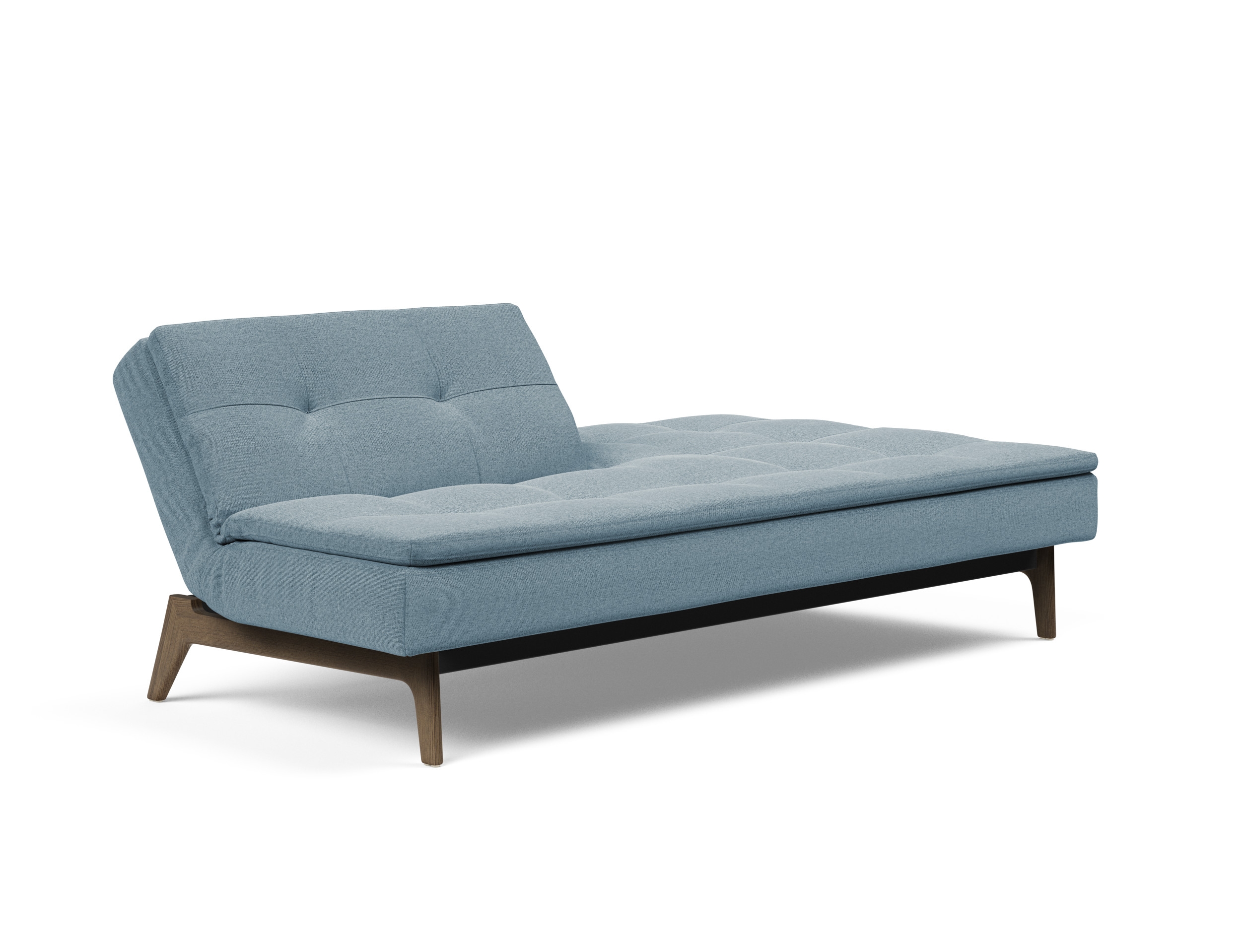 Dublexo Eik Fabric Sofa Bed w/Smoked Oak Legs