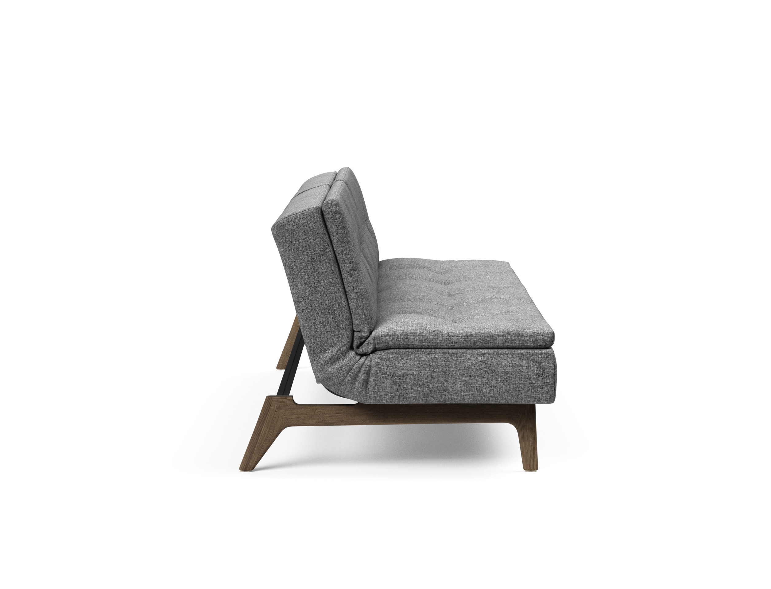 Dublexo Eik Fabric Sofa Bed w/Smoked Oak Legs