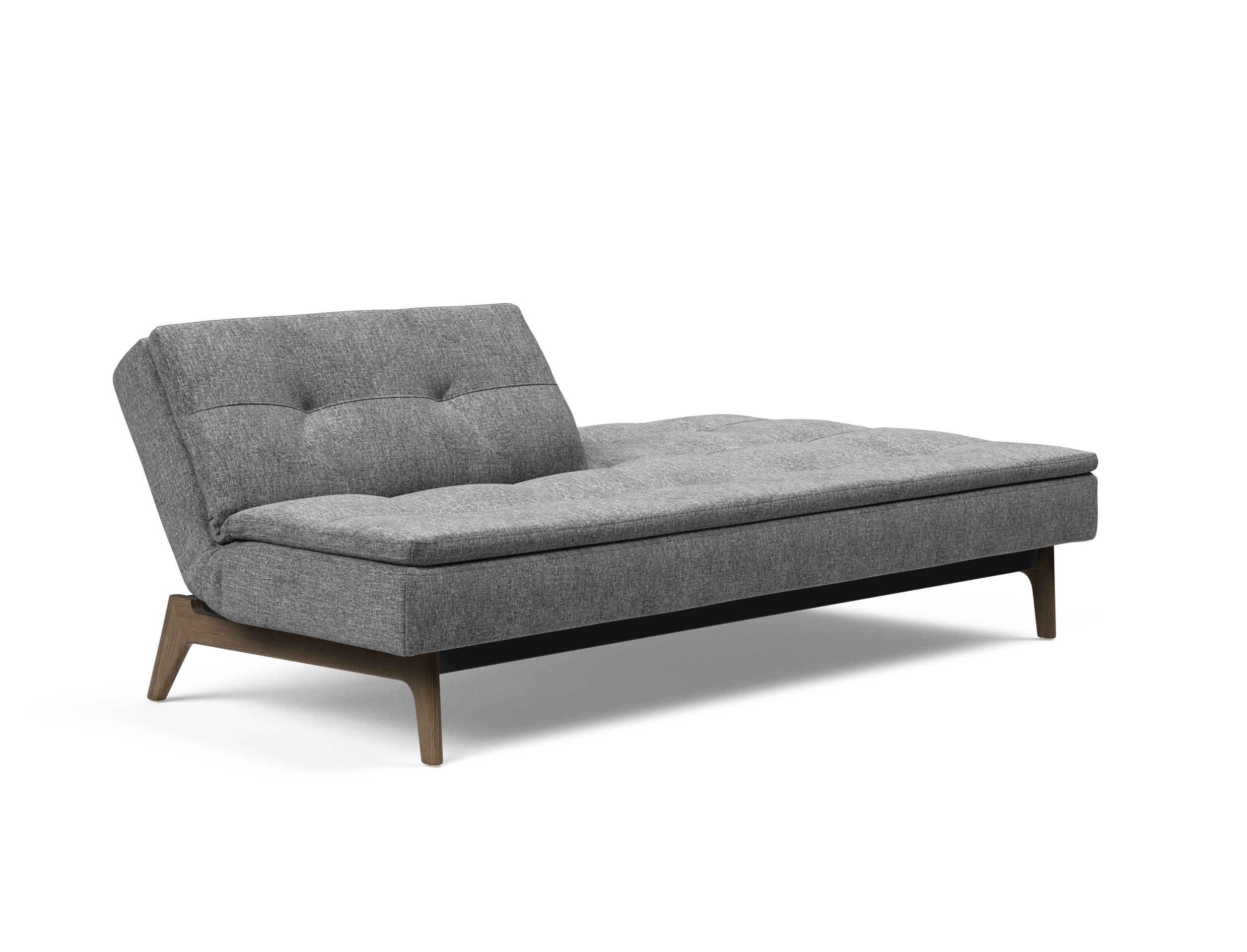 Dublexo Eik Fabric Sofa Bed w/Smoked Oak Legs