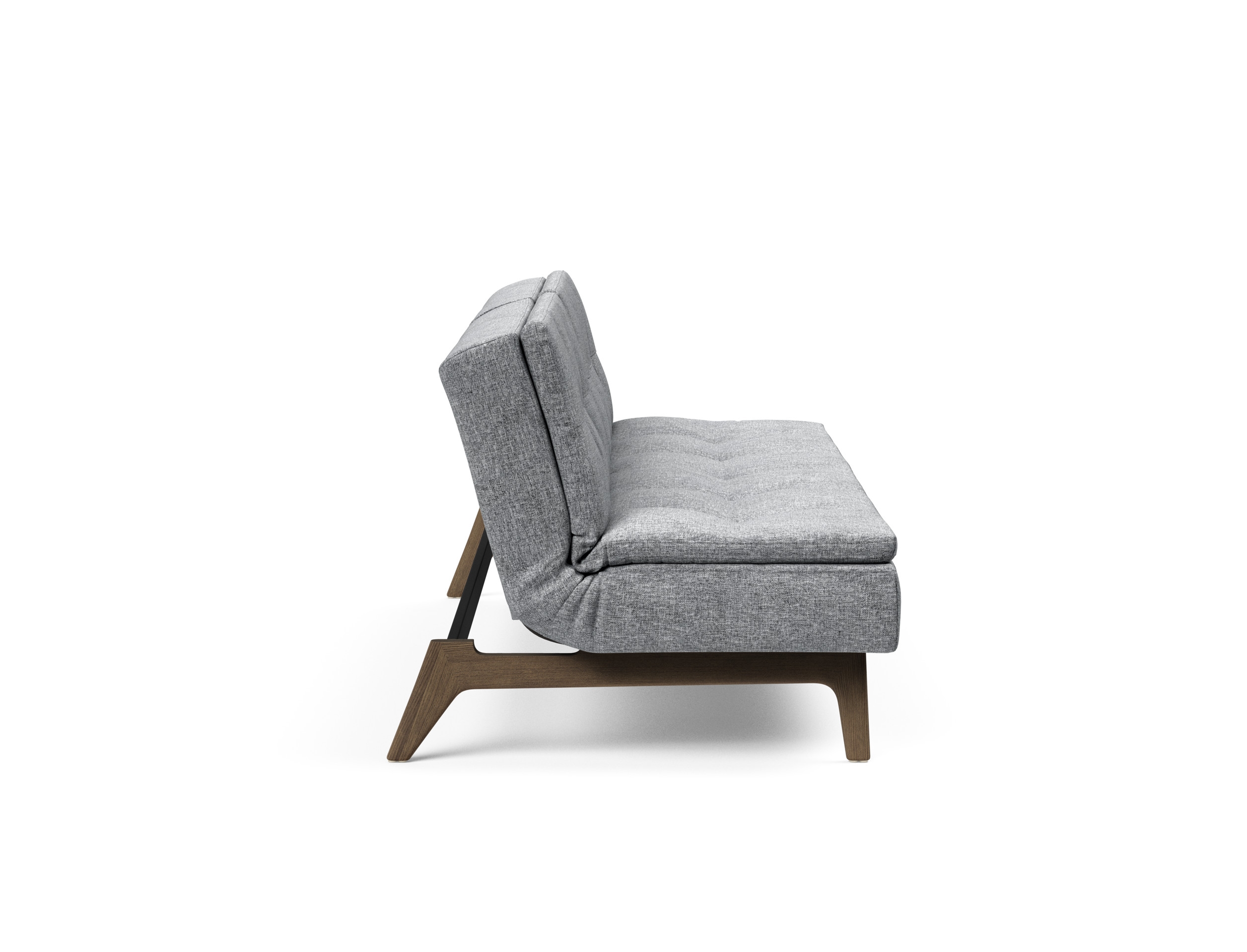 Dublexo Eik Fabric Sofa Bed w/Smoked Oak Legs