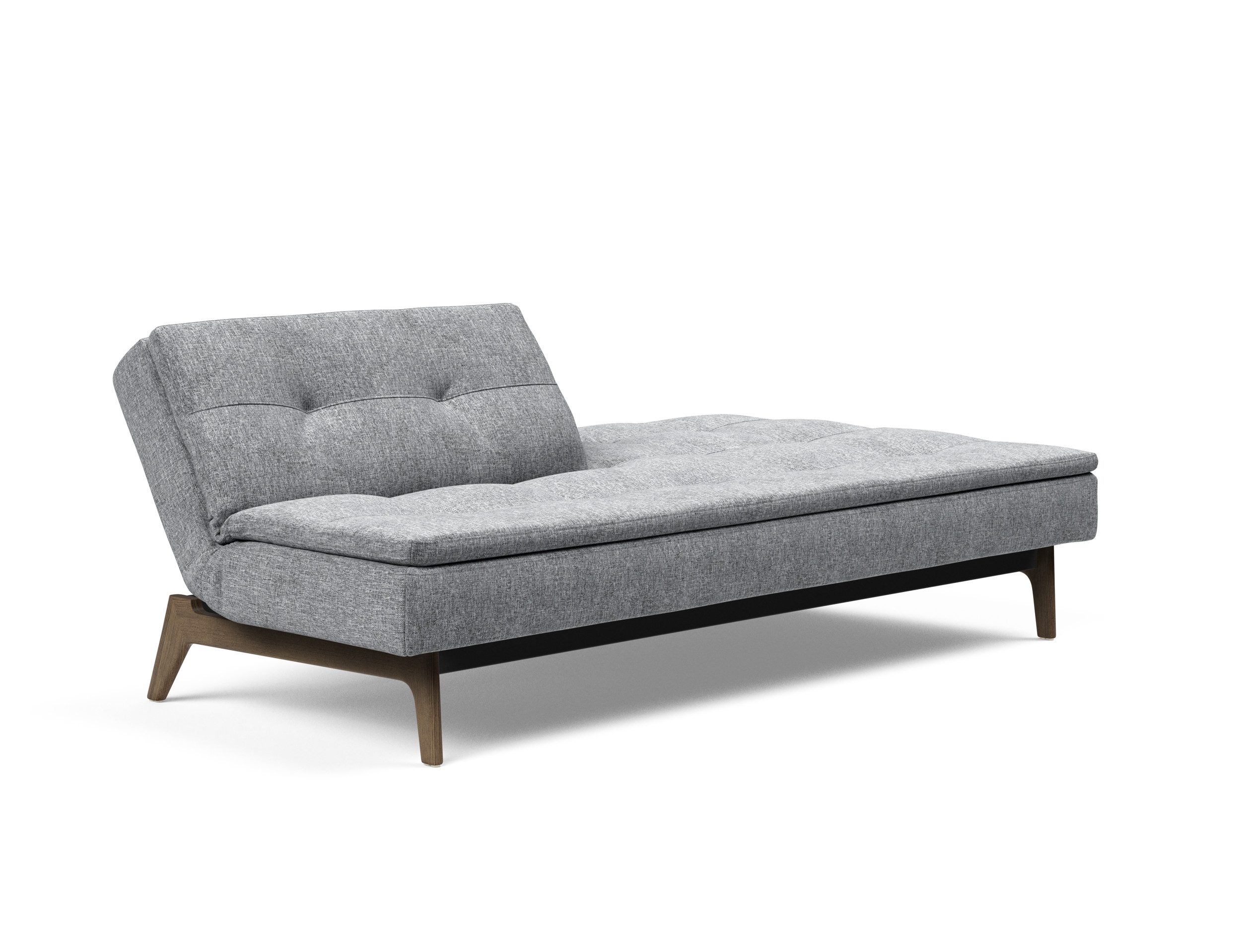 Dublexo Eik Fabric Sofa Bed w/Smoked Oak Legs