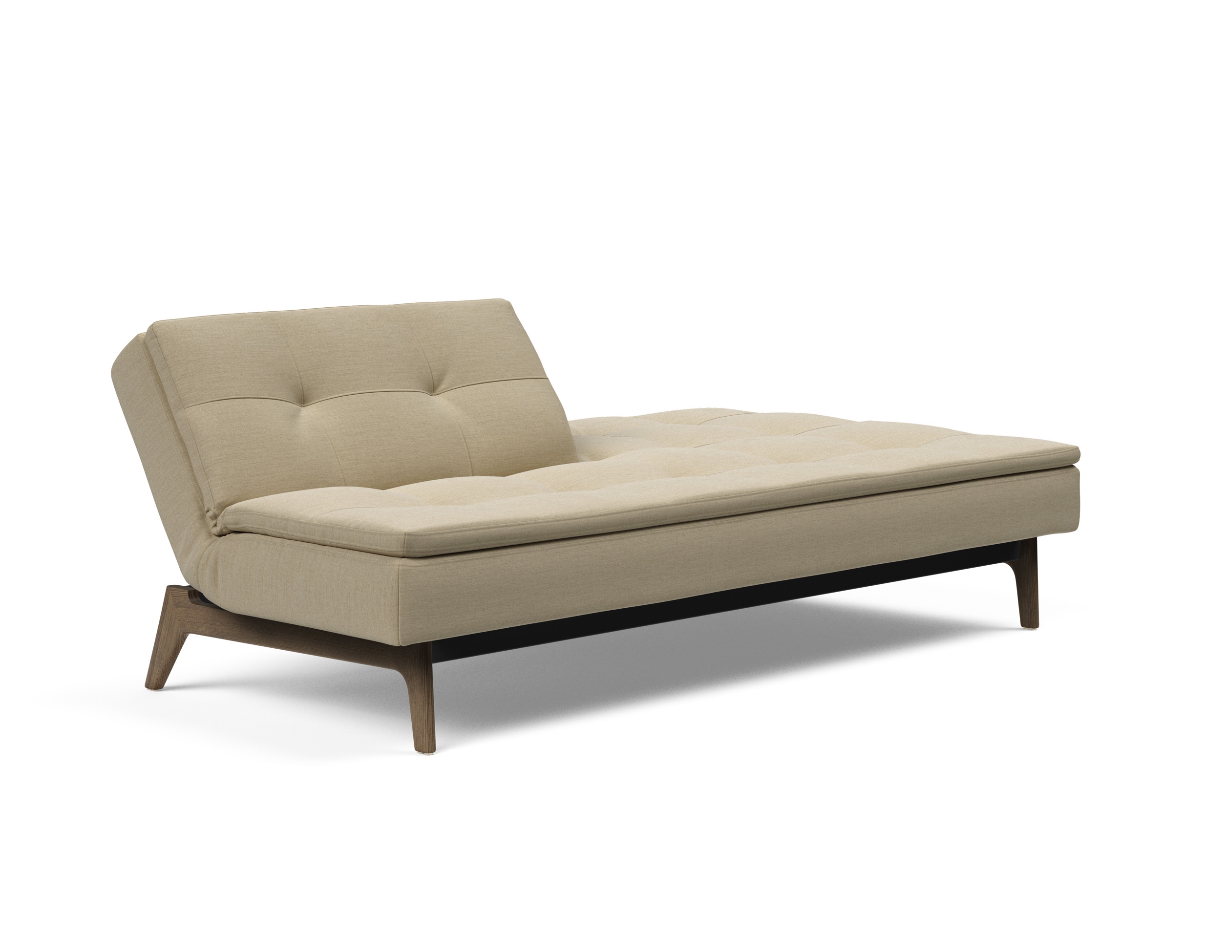 Dublexo Eik Fabric Sofa Bed w/Smoked Oak Legs
