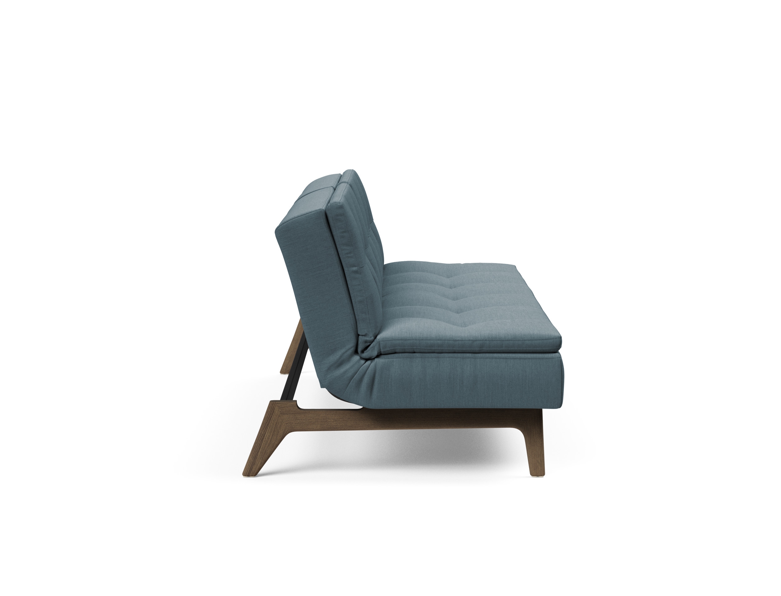 Dublexo Eik Fabric Sofa Bed w/Smoked Oak Legs