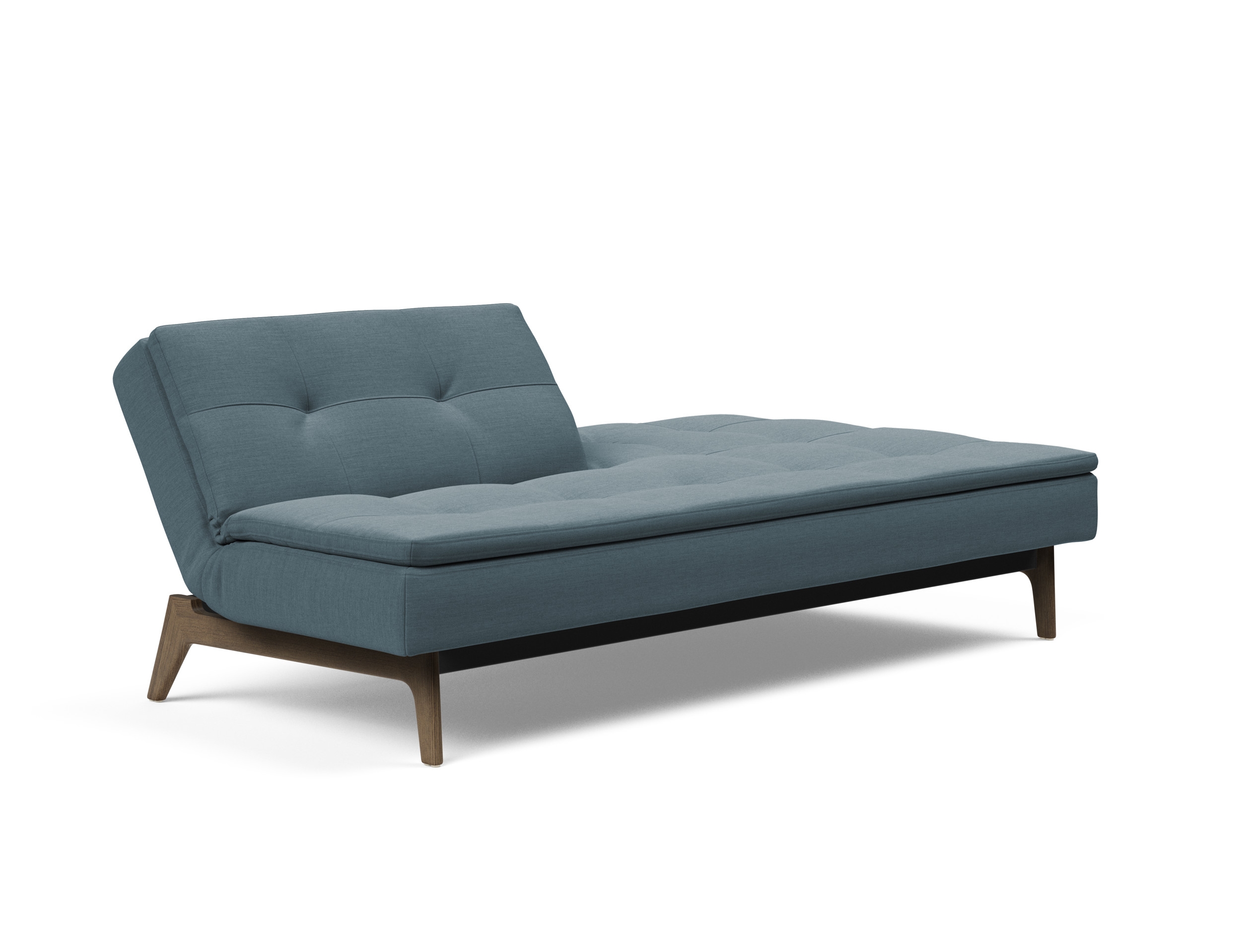 Dublexo Eik Fabric Sofa Bed w/Smoked Oak Legs