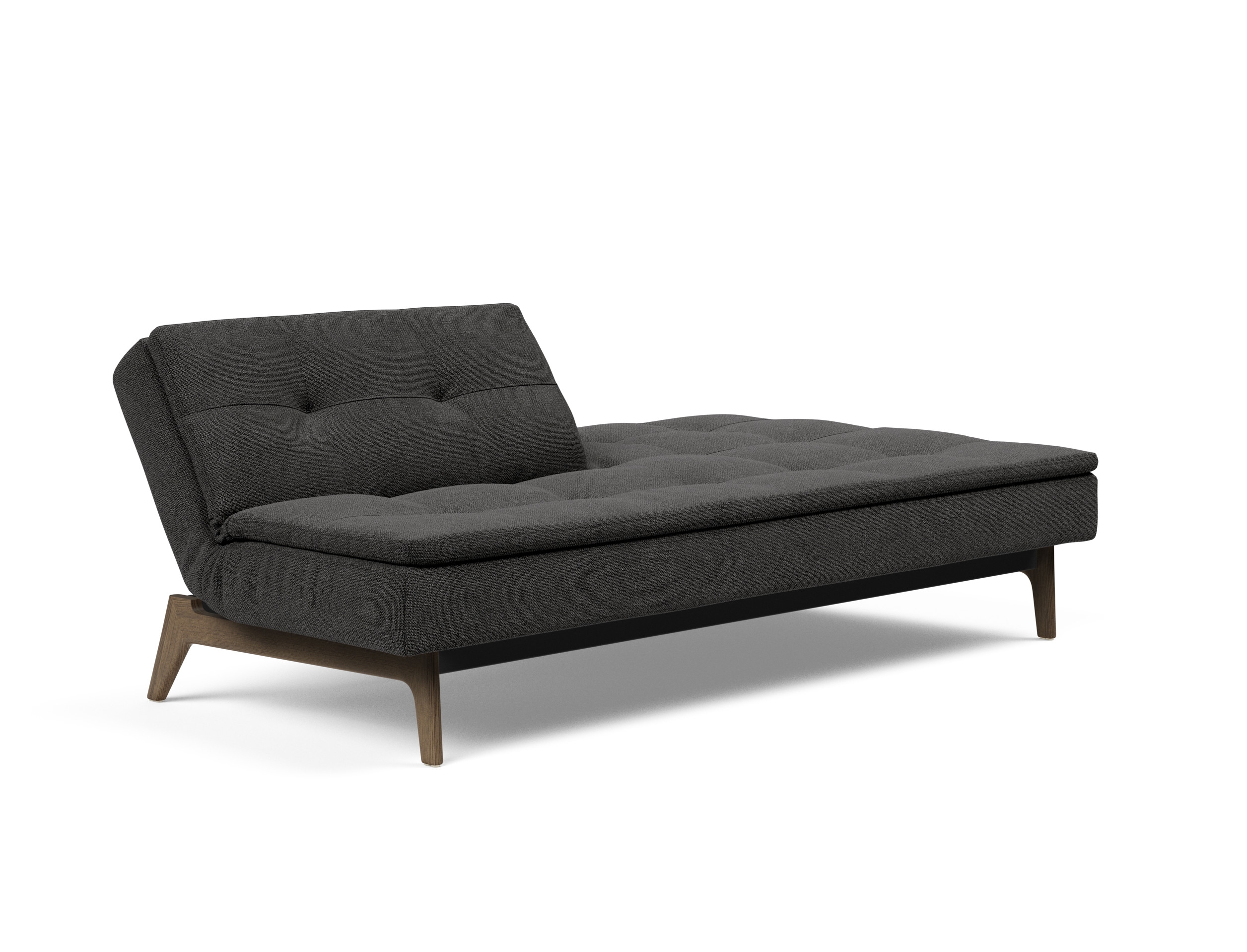 Dublexo Eik Fabric Sofa Bed w/Smoked Oak Legs