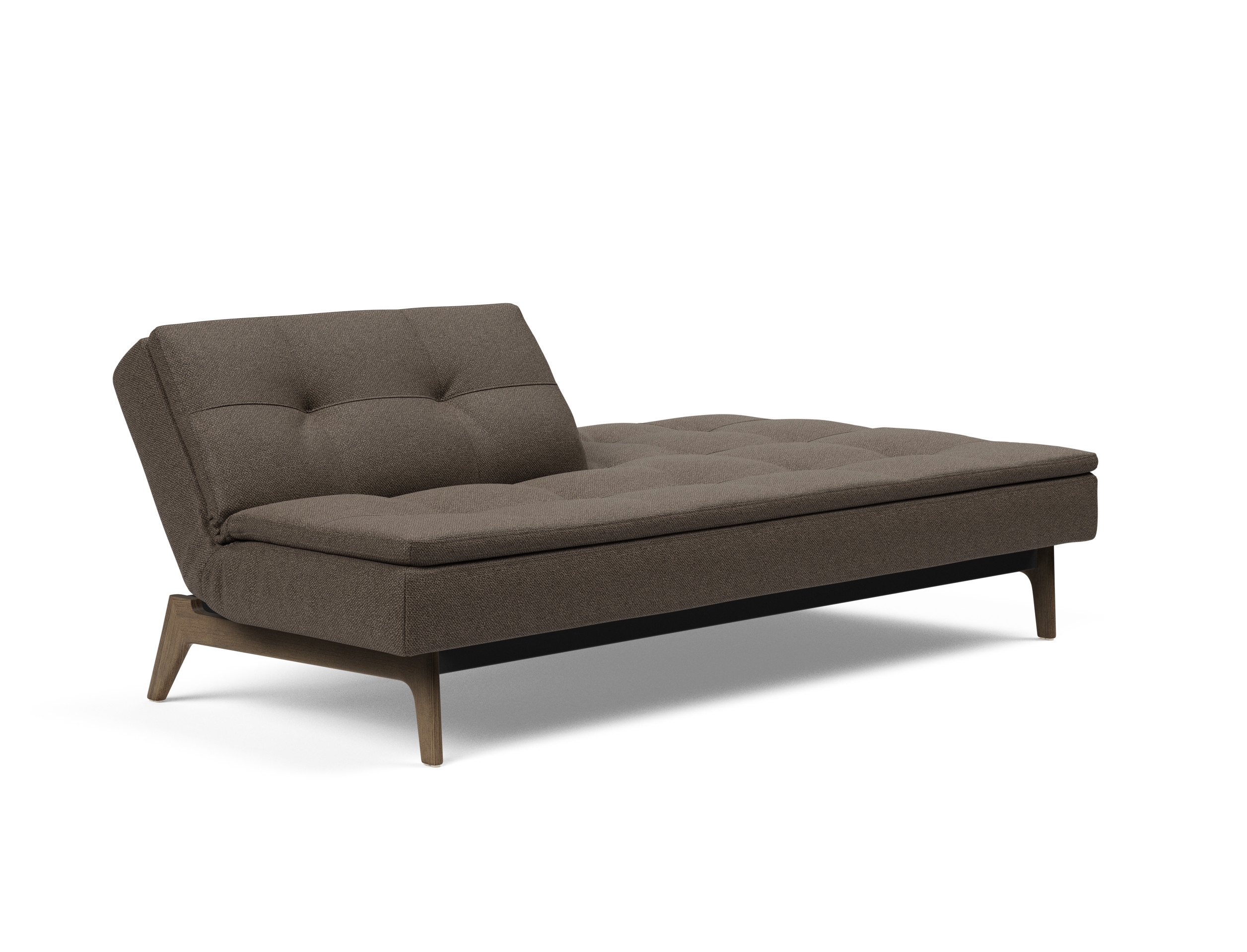 Dublexo Eik Fabric Sofa Bed w/Smoked Oak Legs