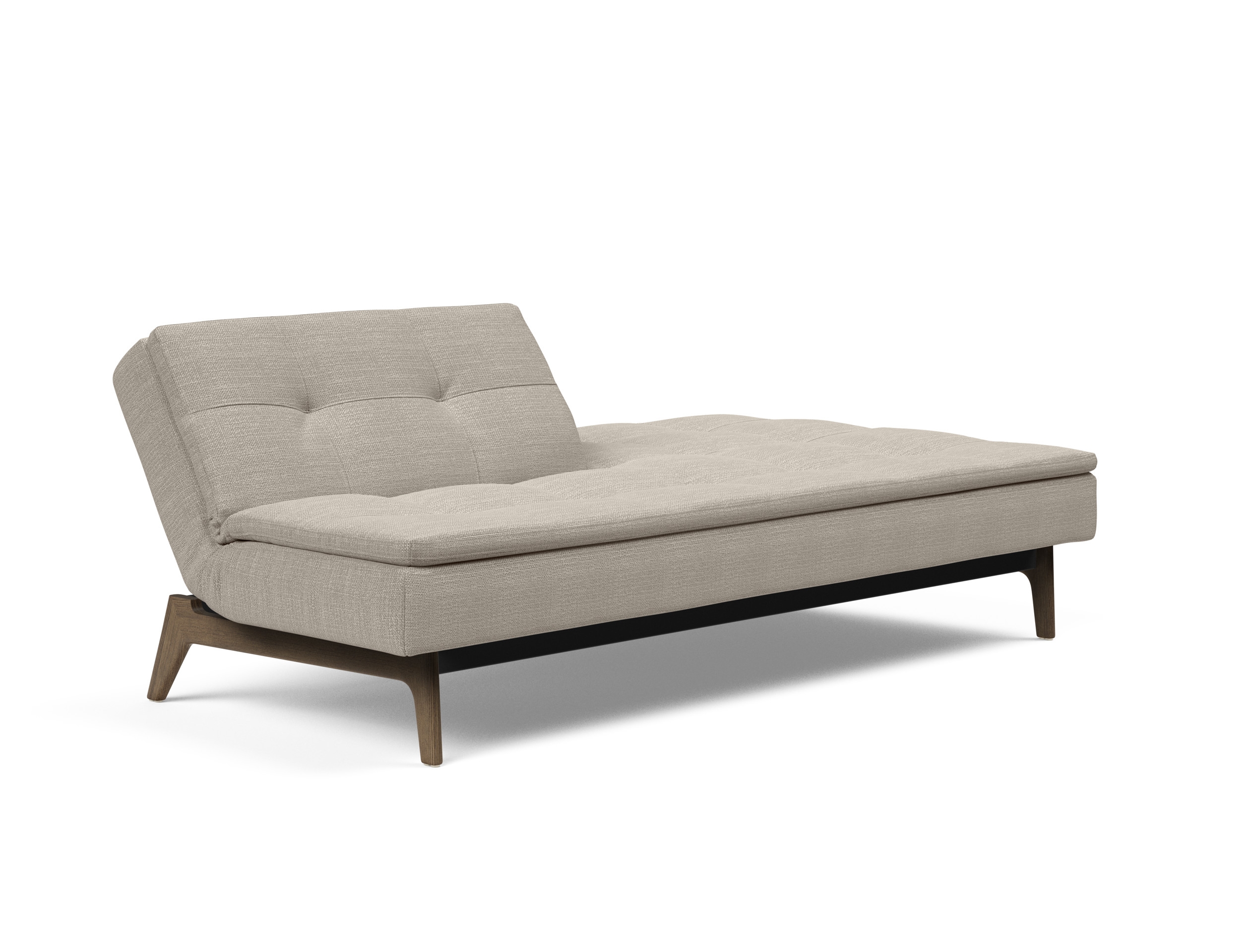Dublexo Eik Fabric Sofa Bed w/Smoked Oak Legs