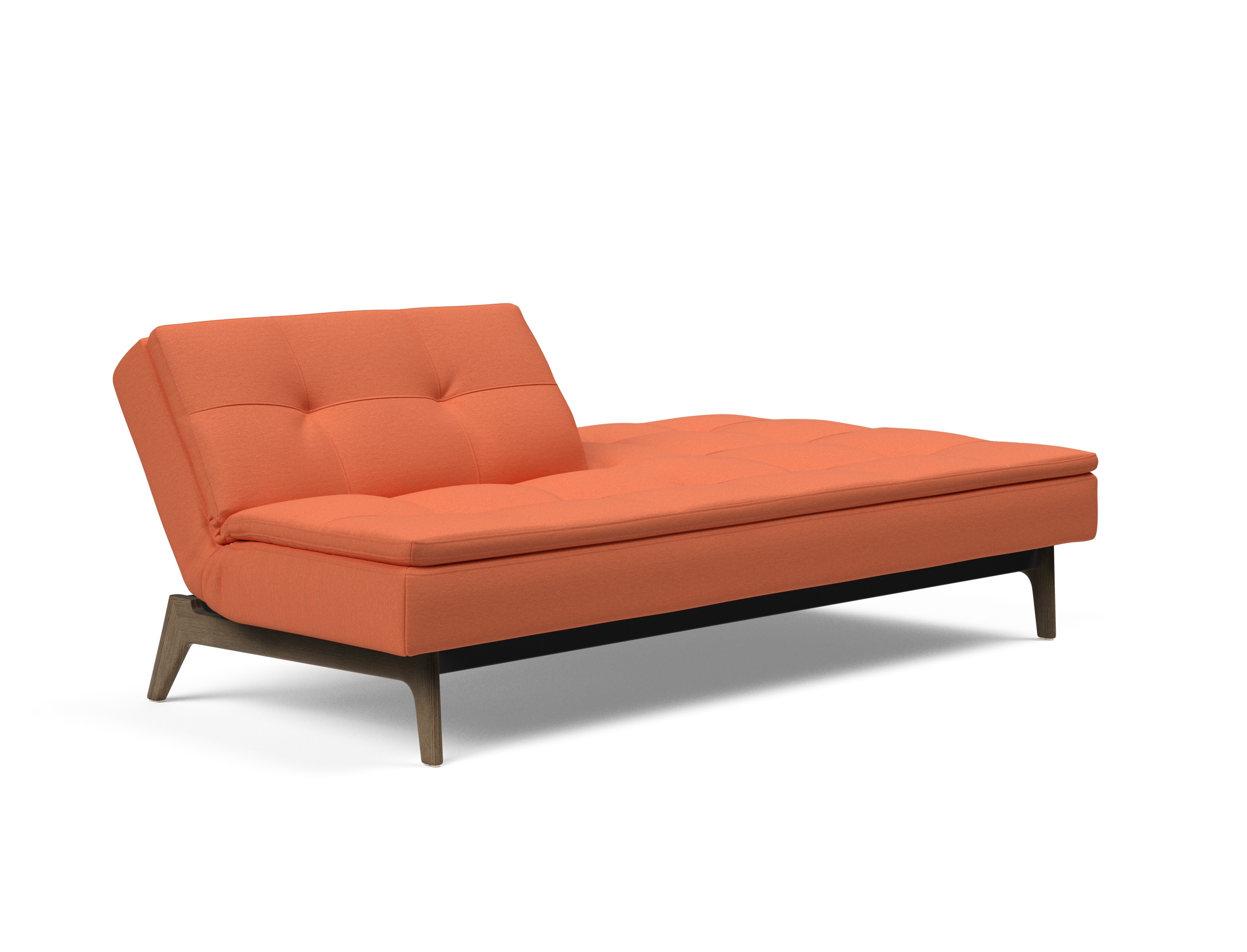 Dublexo Eik Fabric Sofa Bed w/Smoked Oak Legs