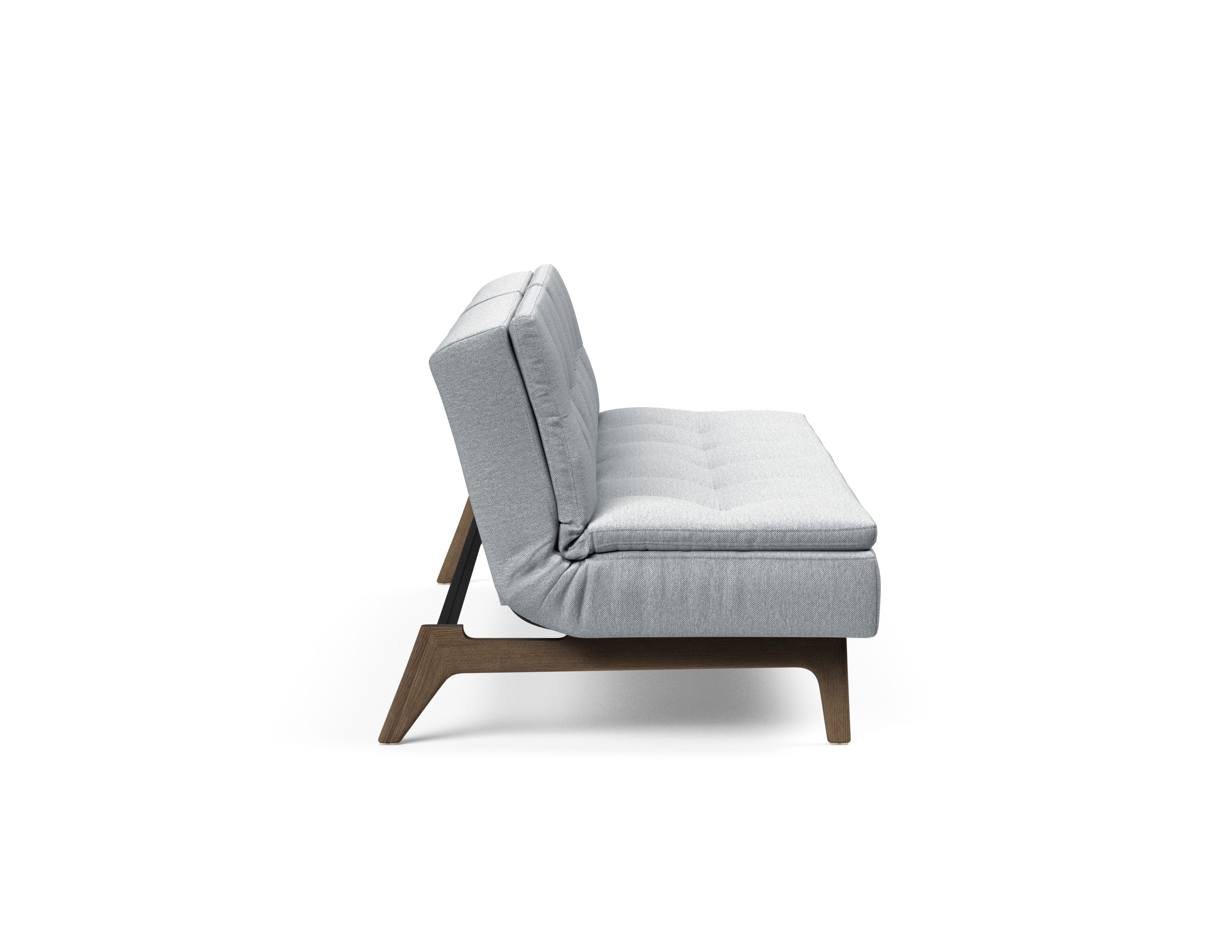 Dublexo Eik Fabric Sofa Bed w/Smoked Oak Legs