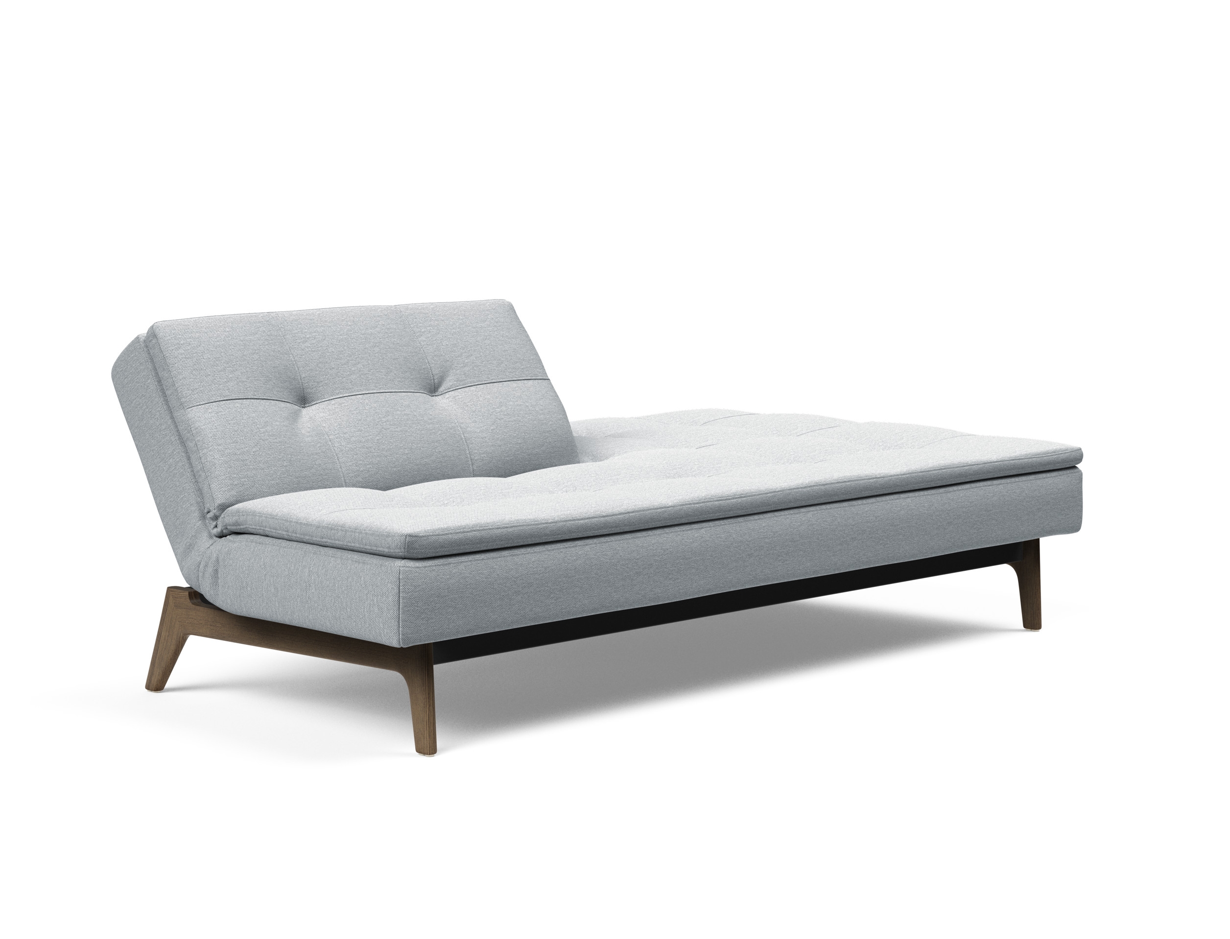 Dublexo Eik Fabric Sofa Bed w/Smoked Oak Legs