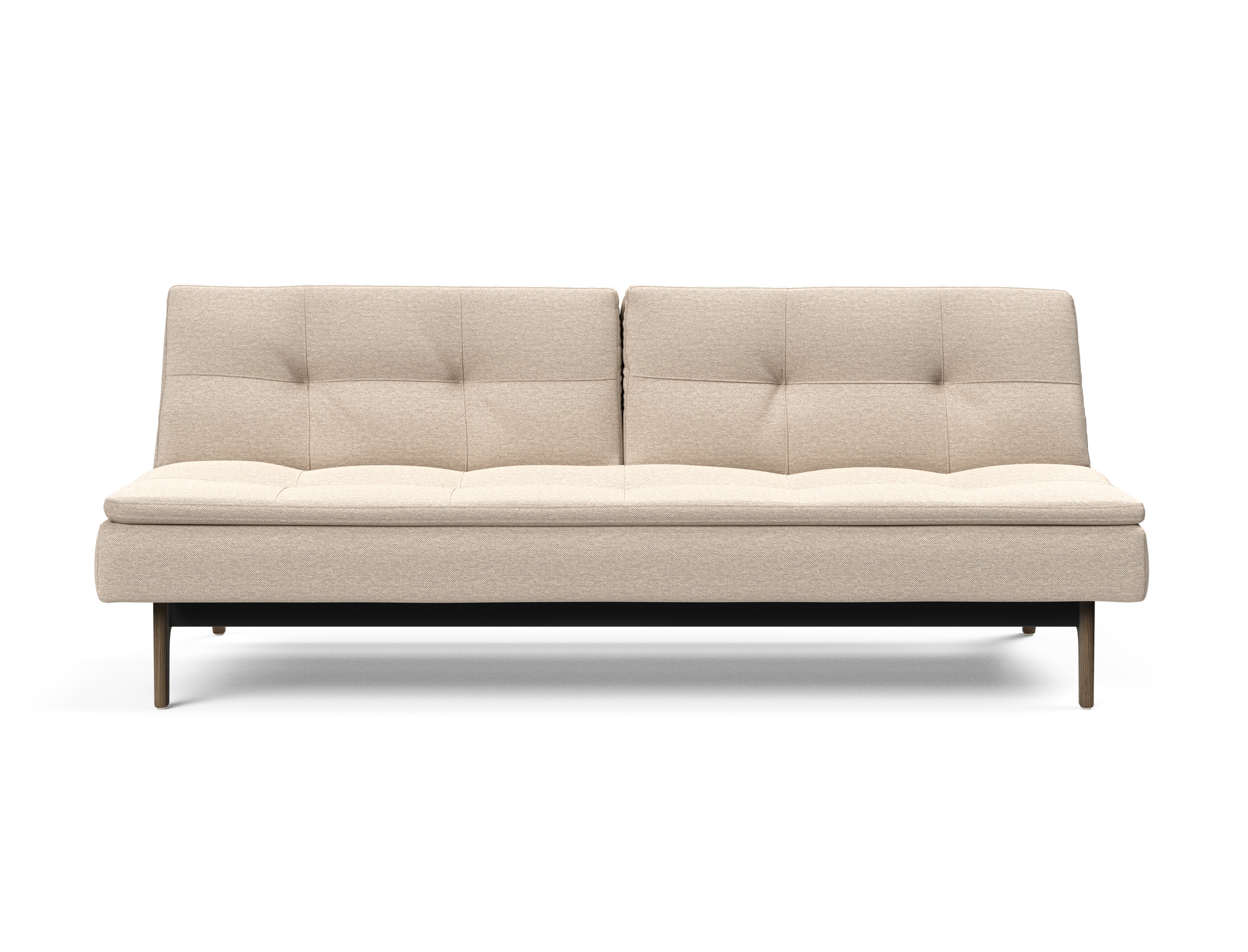 Dublexo Eik Fabric Sofa Bed w/Smoked Oak Legs