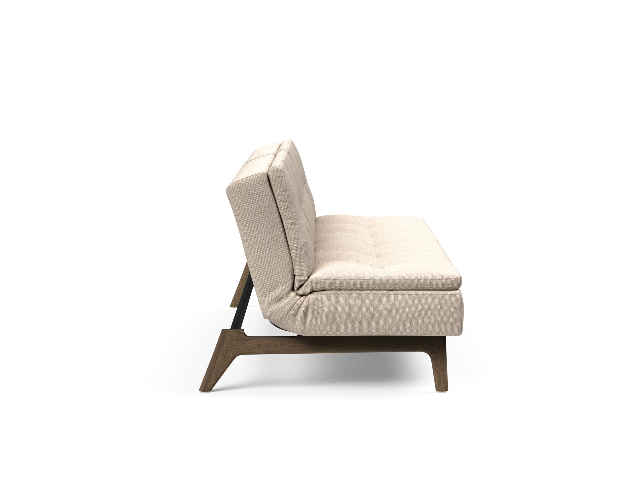 Dublexo Eik Fabric Sofa Bed w/Smoked Oak Legs