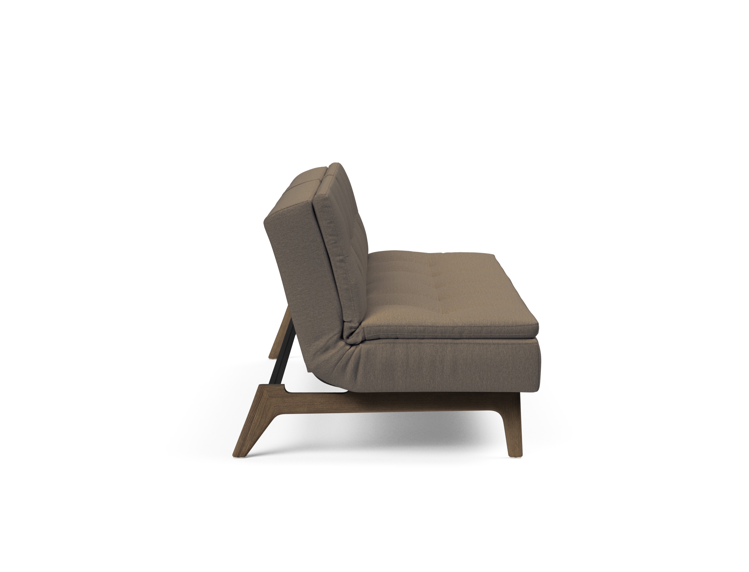 Dublexo Eik Fabric Sofa Bed w/Smoked Oak Legs