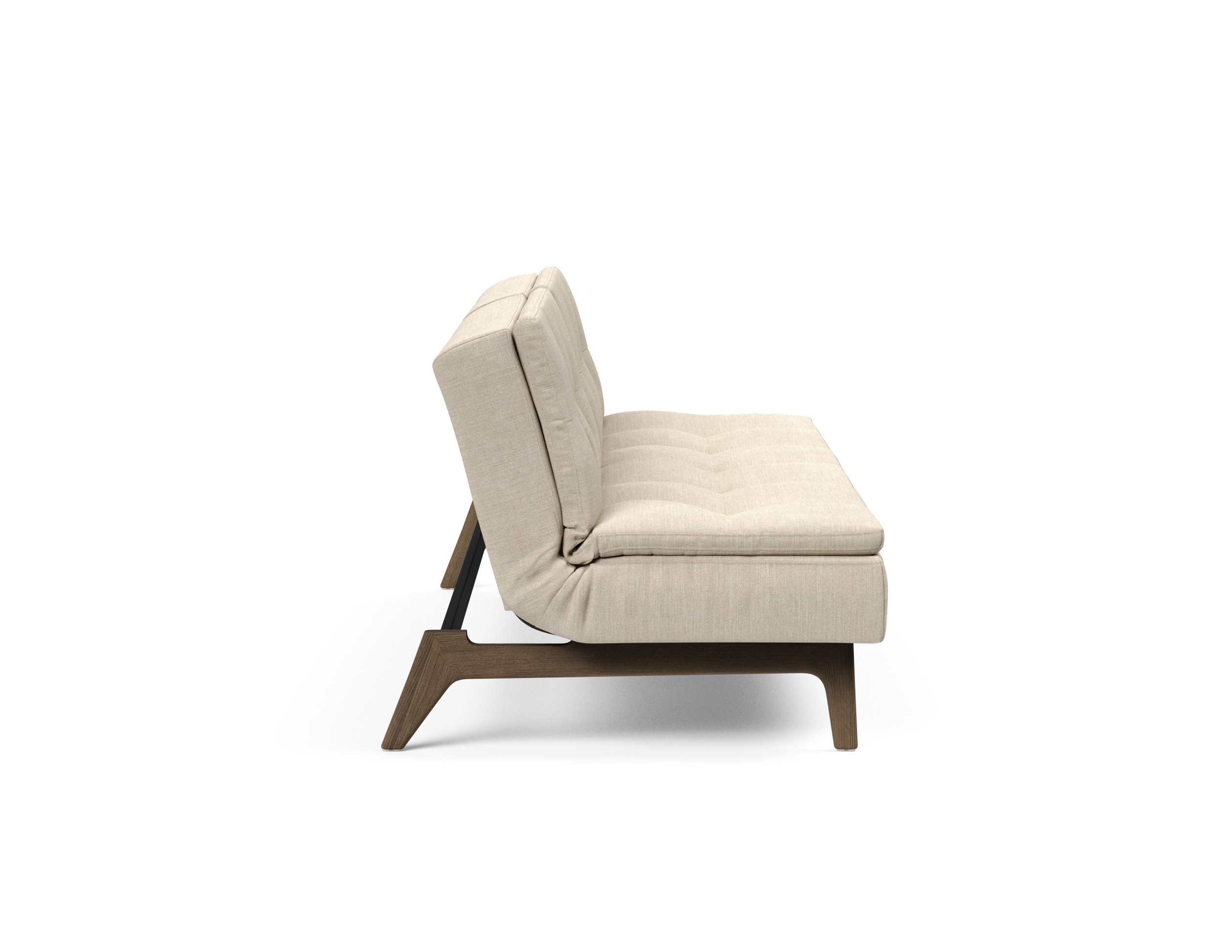 Dublexo Eik Fabric Sofa Bed w/Smoked Oak Legs