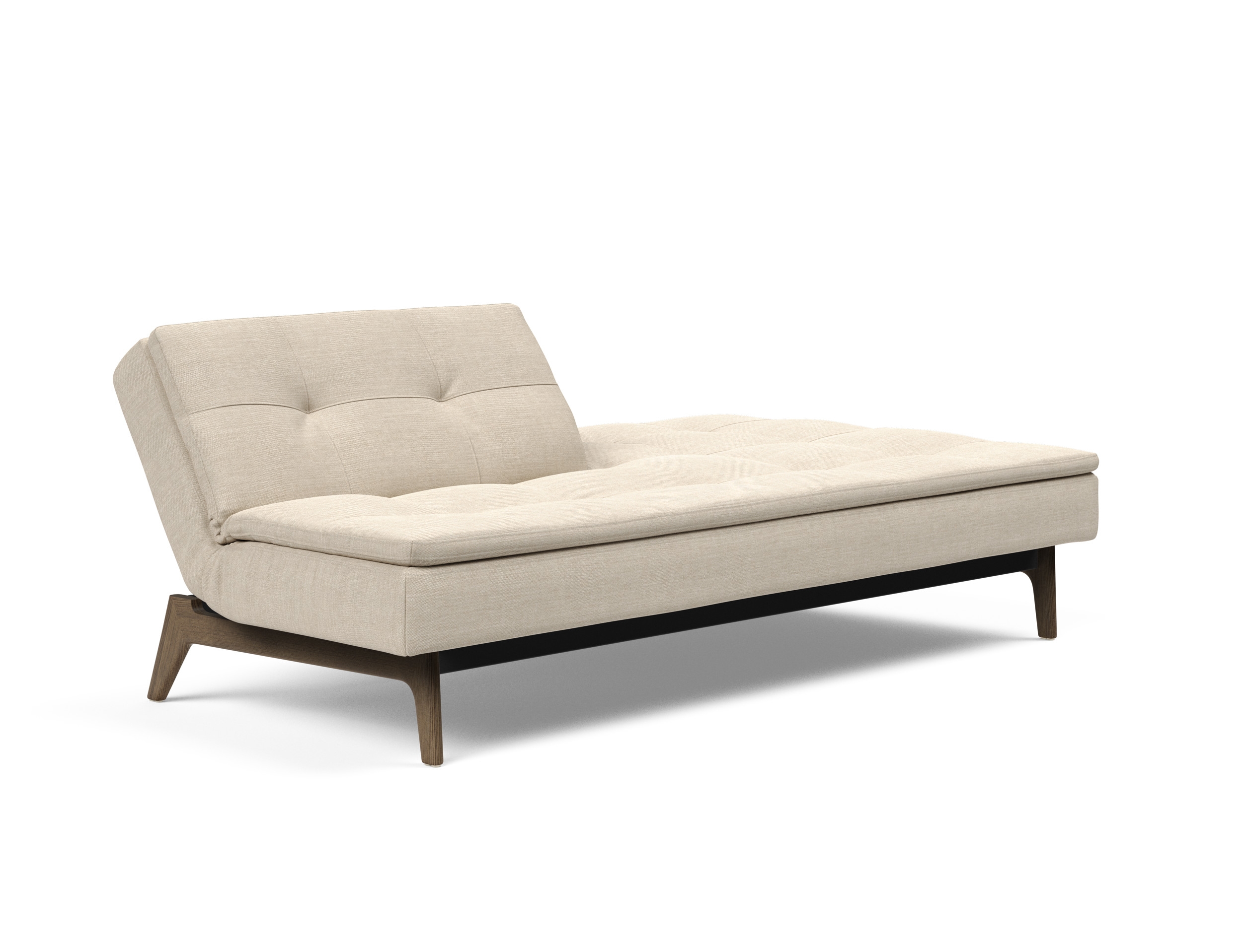 Dublexo Eik Fabric Sofa Bed w/Smoked Oak Legs