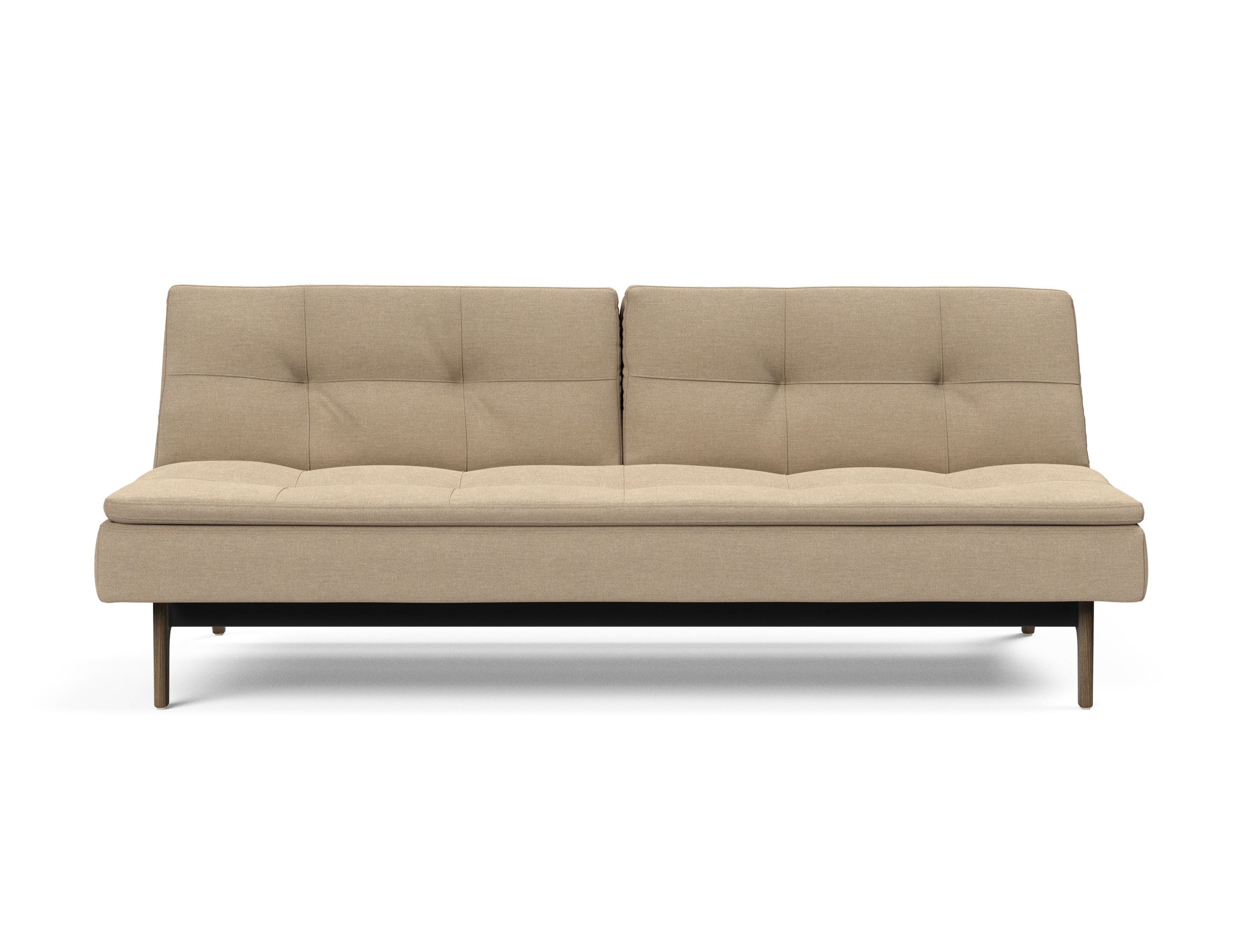 Dublexo Eik Fabric Sofa Bed w/Smoked Oak Legs