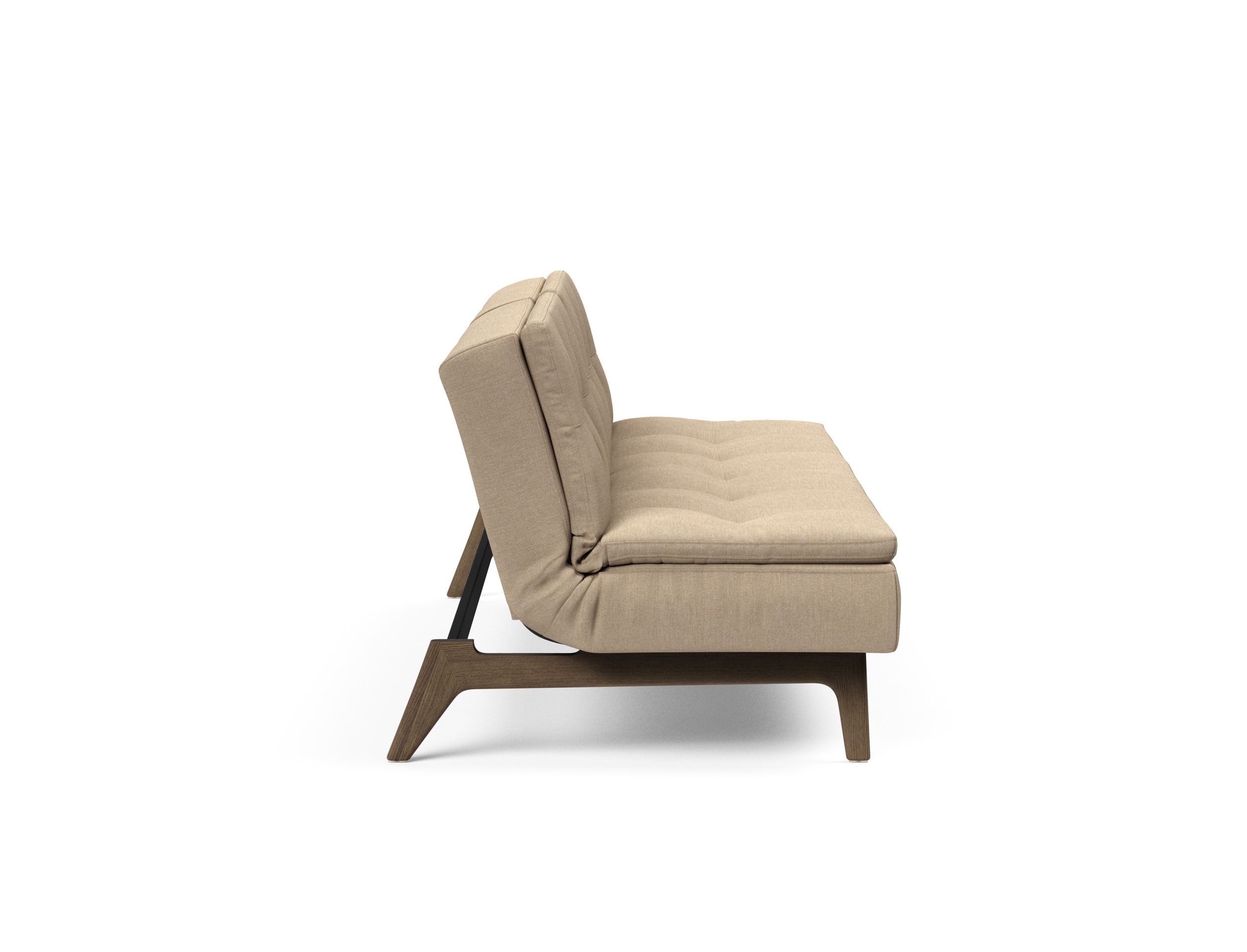 Dublexo Eik Fabric Sofa Bed w/Smoked Oak Legs