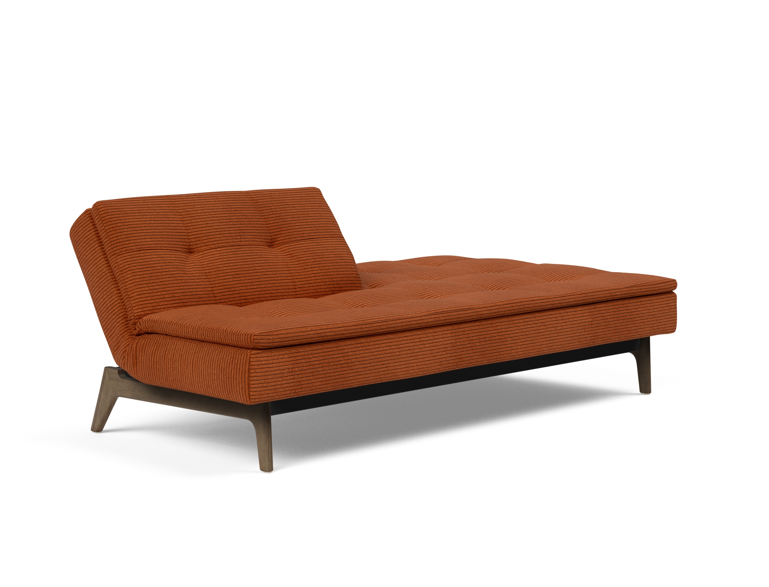 Dublexo Eik Fabric Sofa Bed w/Smoked Oak Legs