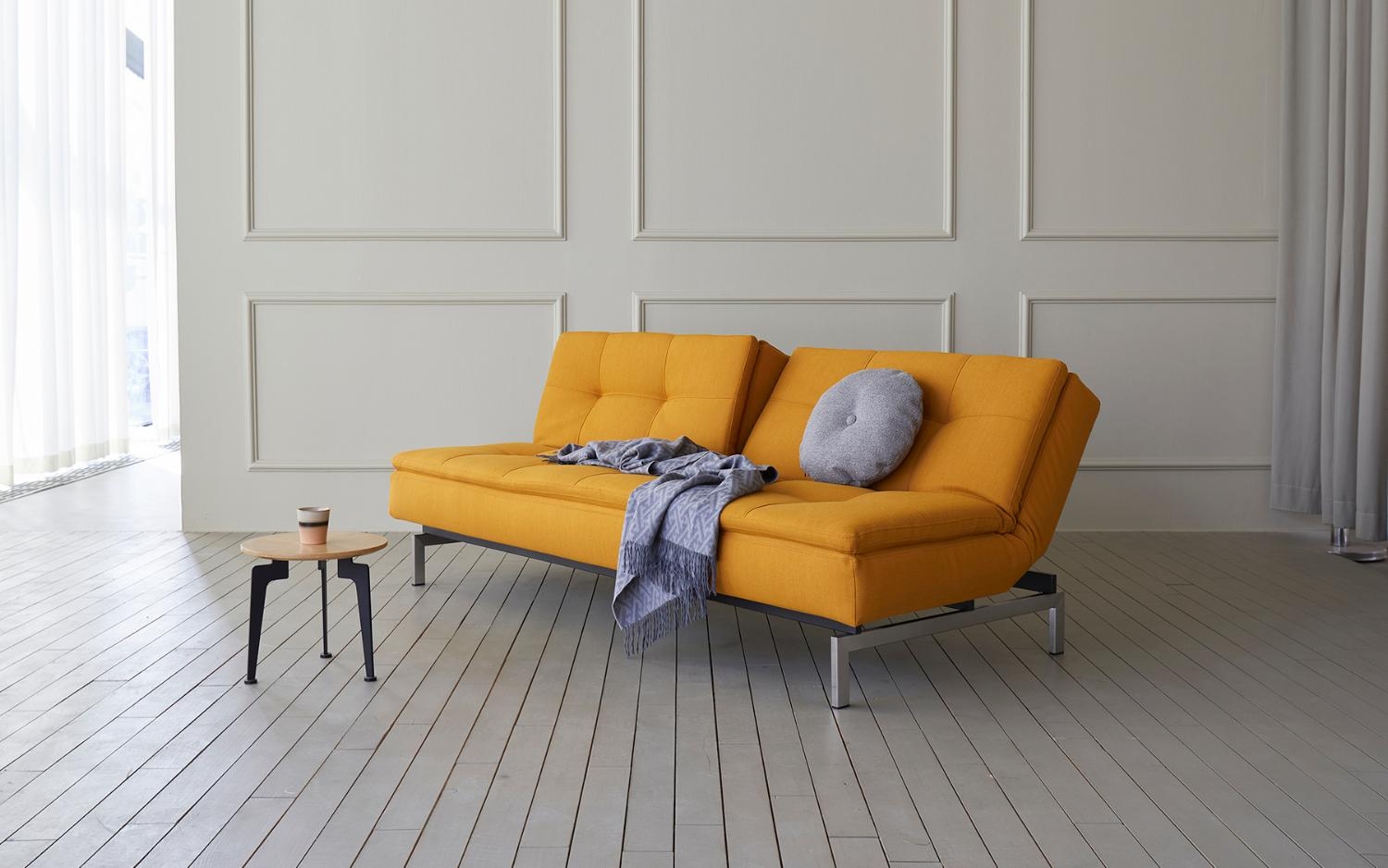 Dublexo Deluxe Fabric Sofa Bed w/Stainless Steel Legs
