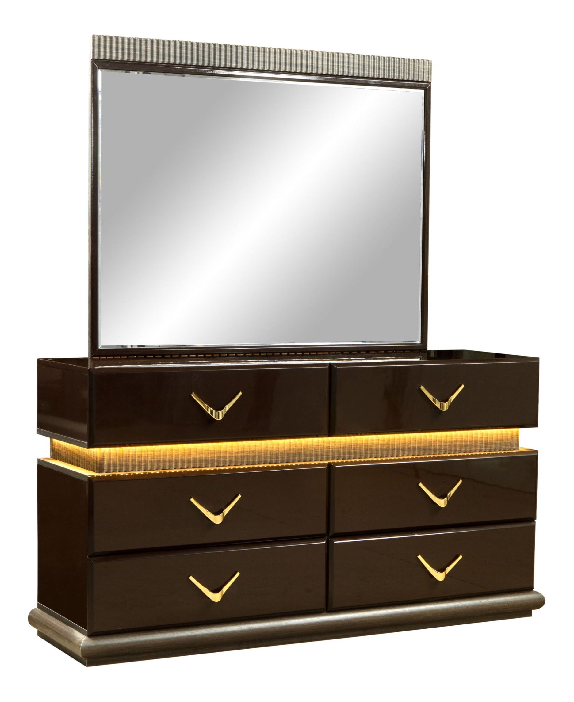 Dunhill Wood Veneer Rectangular Mirror