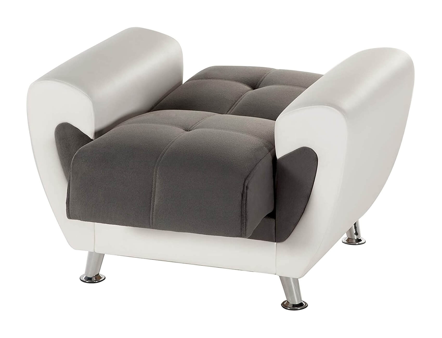Duru Fabric/PU Storage Sleeper Living Room Set