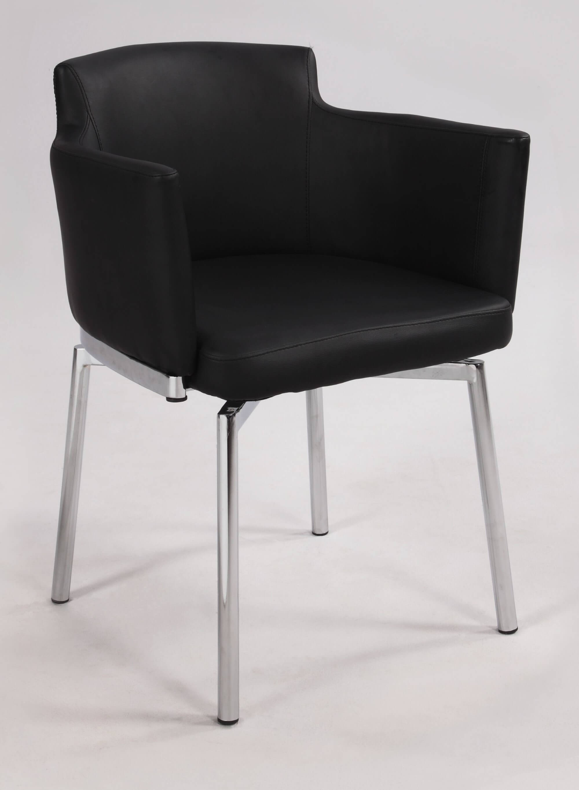 Dusty Club Style Swivel PU Arm Chair